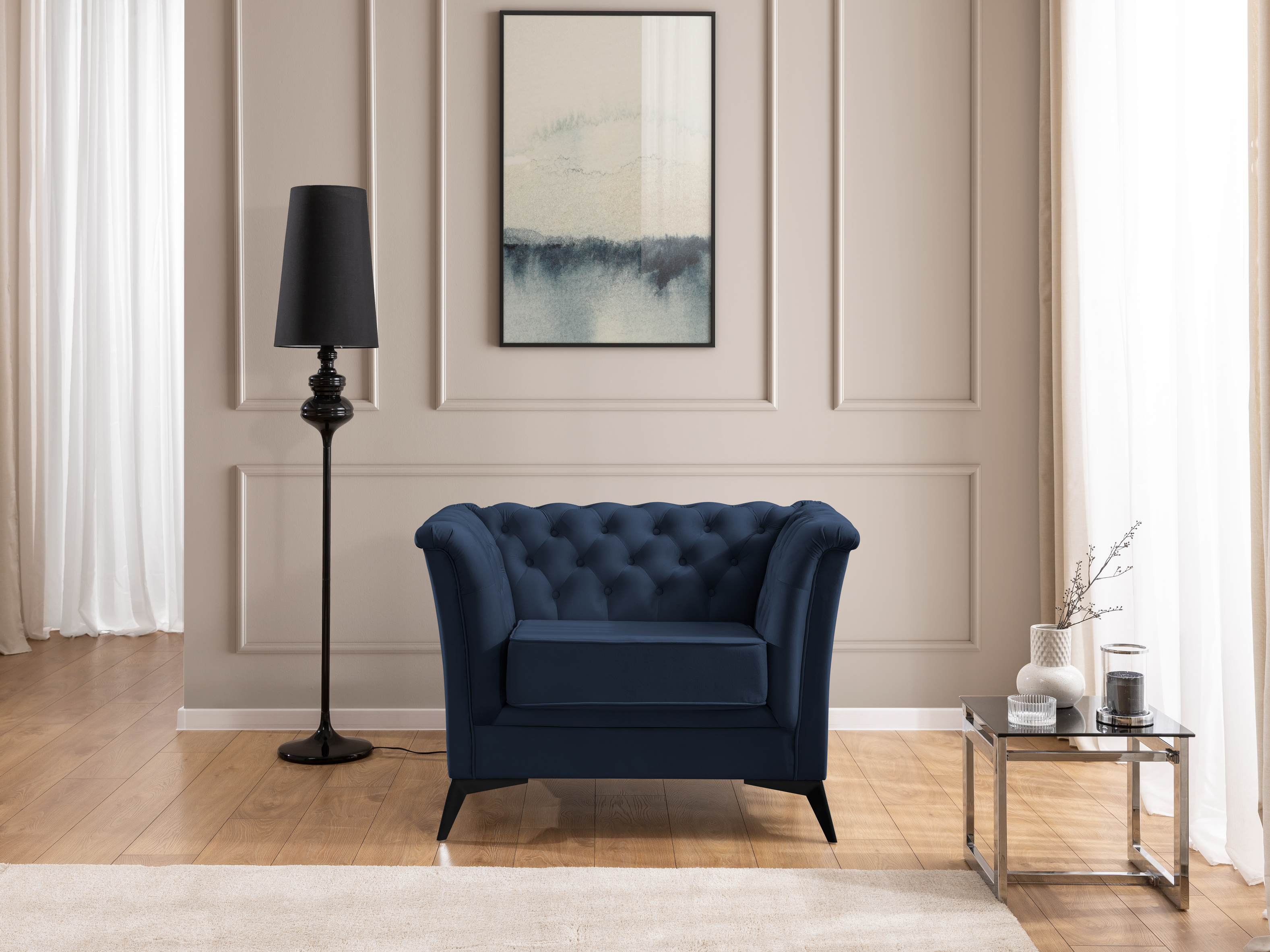 Chesterfield lænestol Rocklin 118 (Riviera 81)