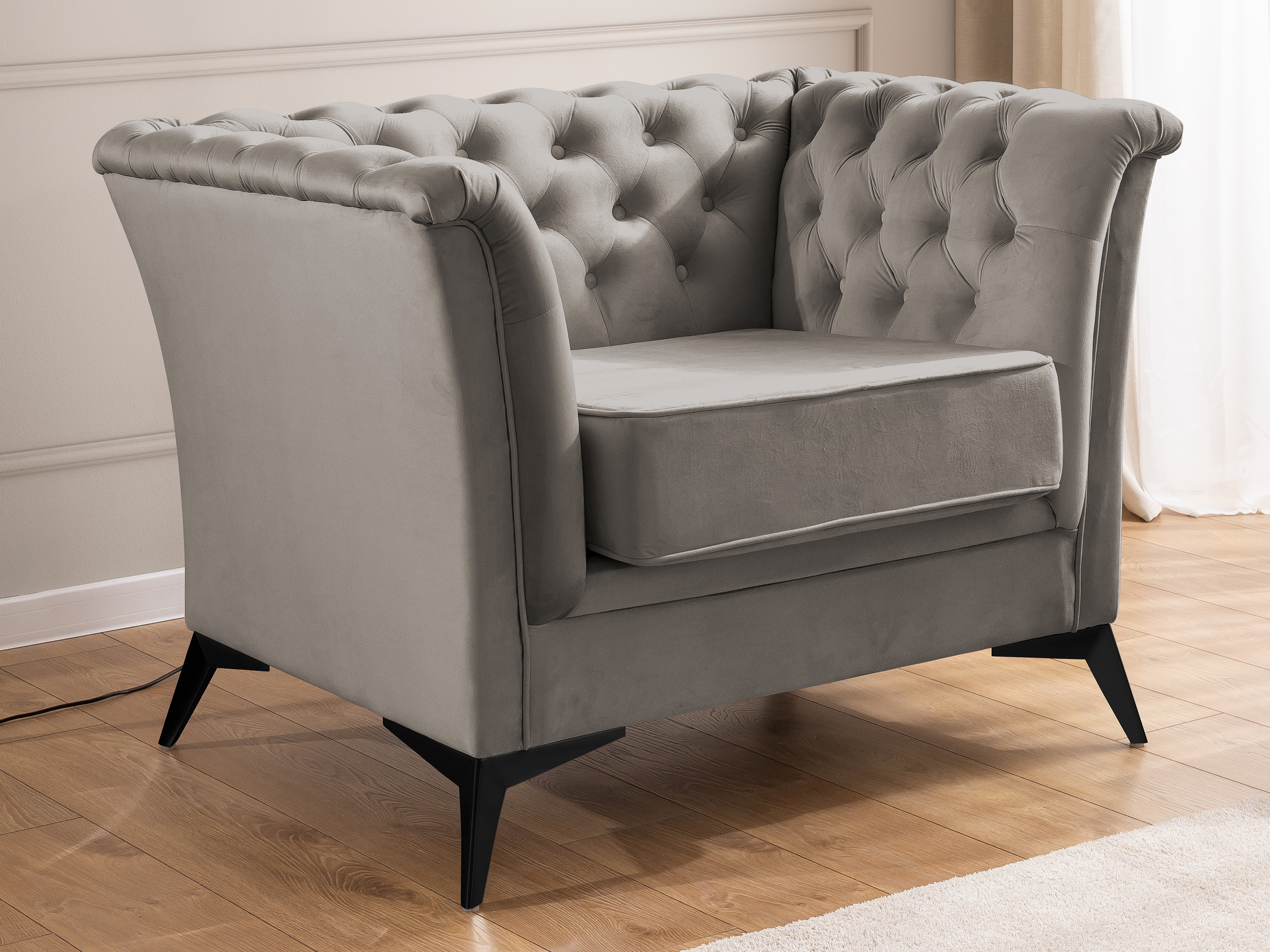 Chesterfield lænestol Rocklin 118 (Riviera 91)