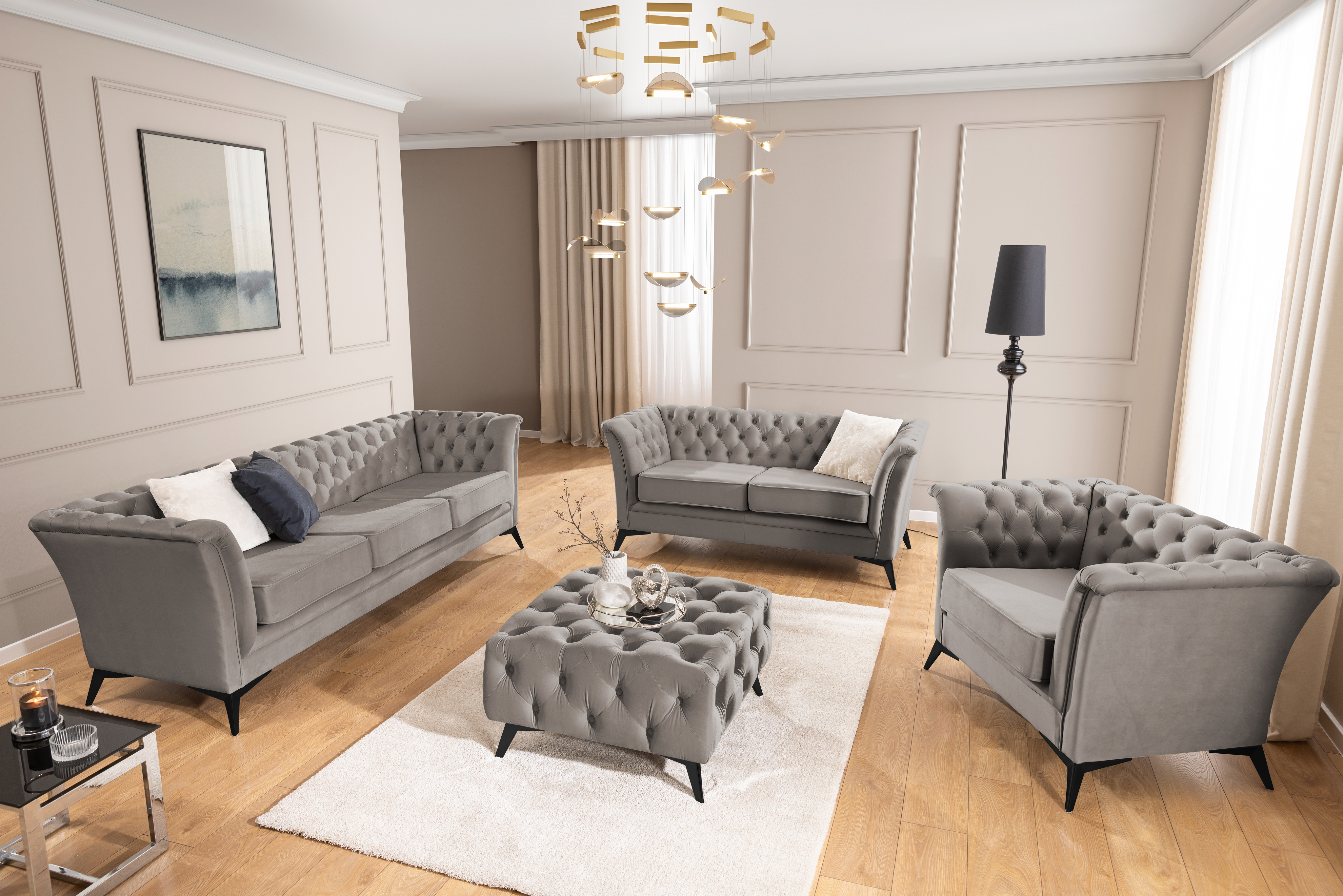 Chesterfield lænestol Rocklin 118 (Riviera 91)