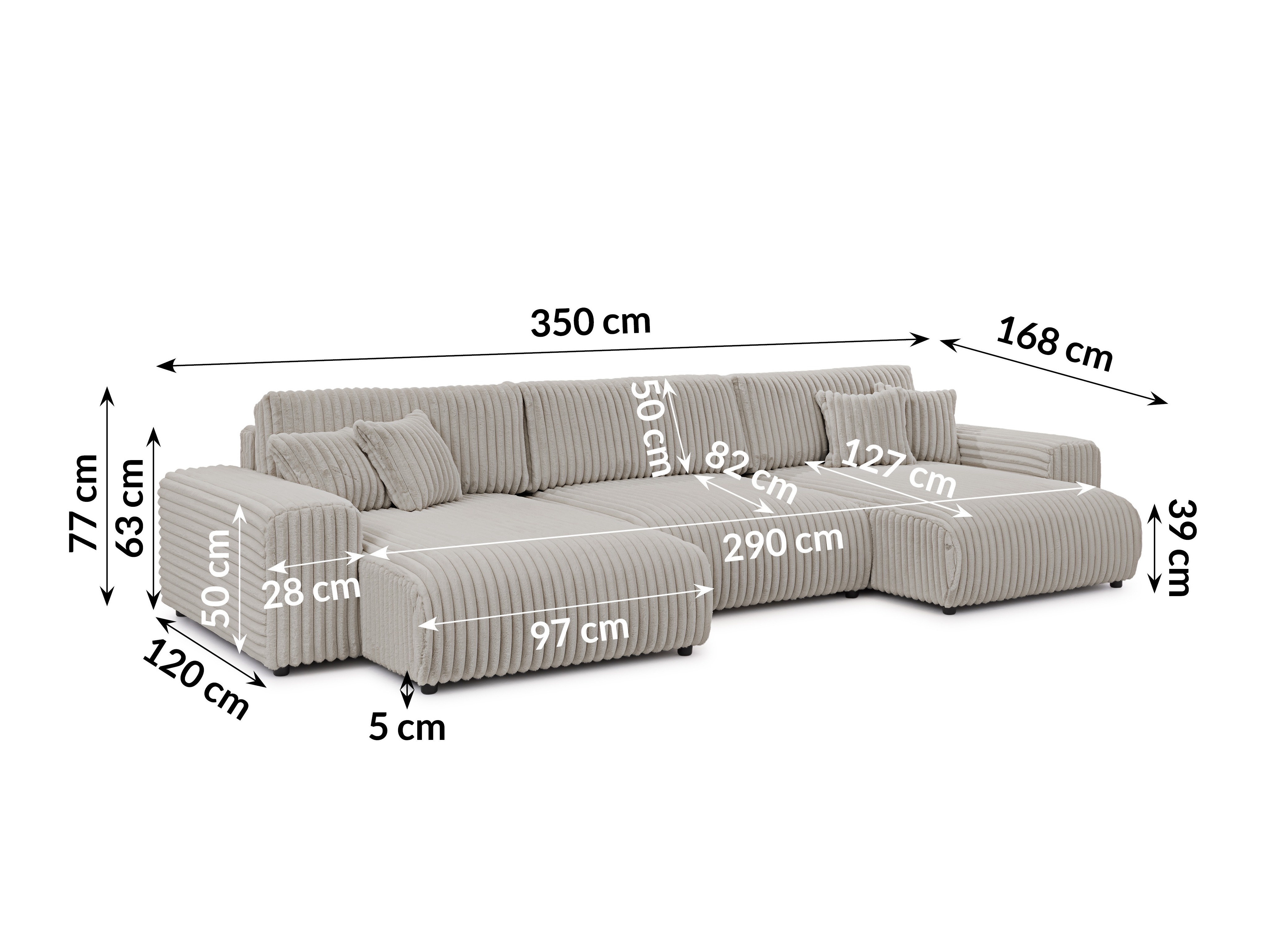 Hjørnesofa Rocklin 117 (Vito 07)