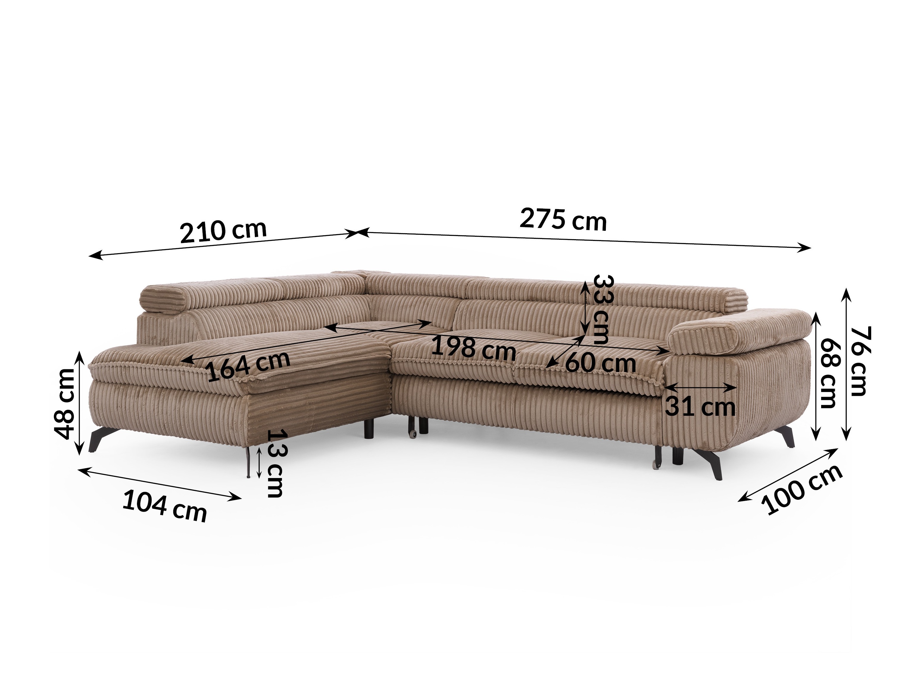 Hjørnesofa Rocklin 122 (Tilia 17)