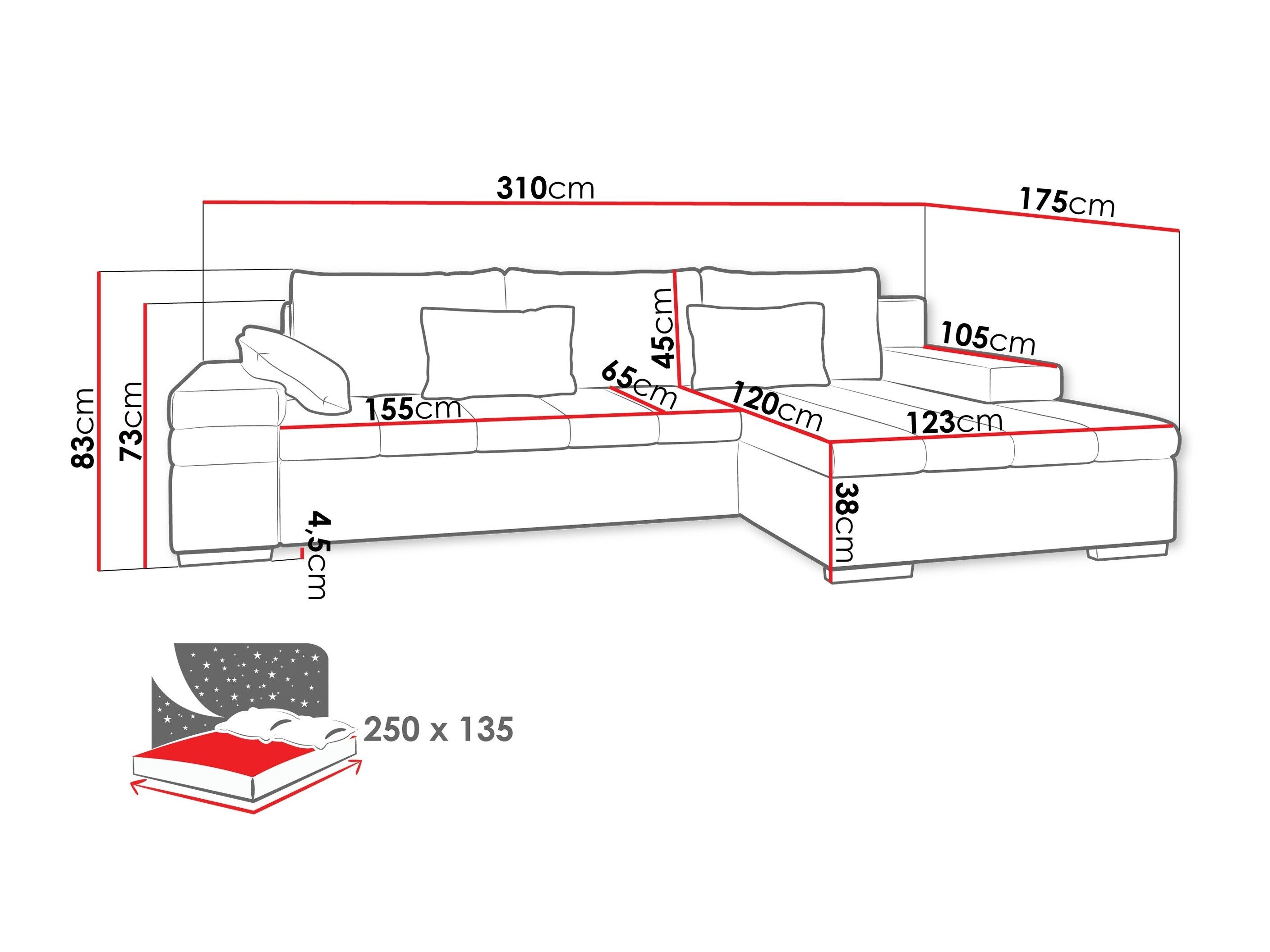 Hjørnesofa Comfivo 169 (Maya 05)