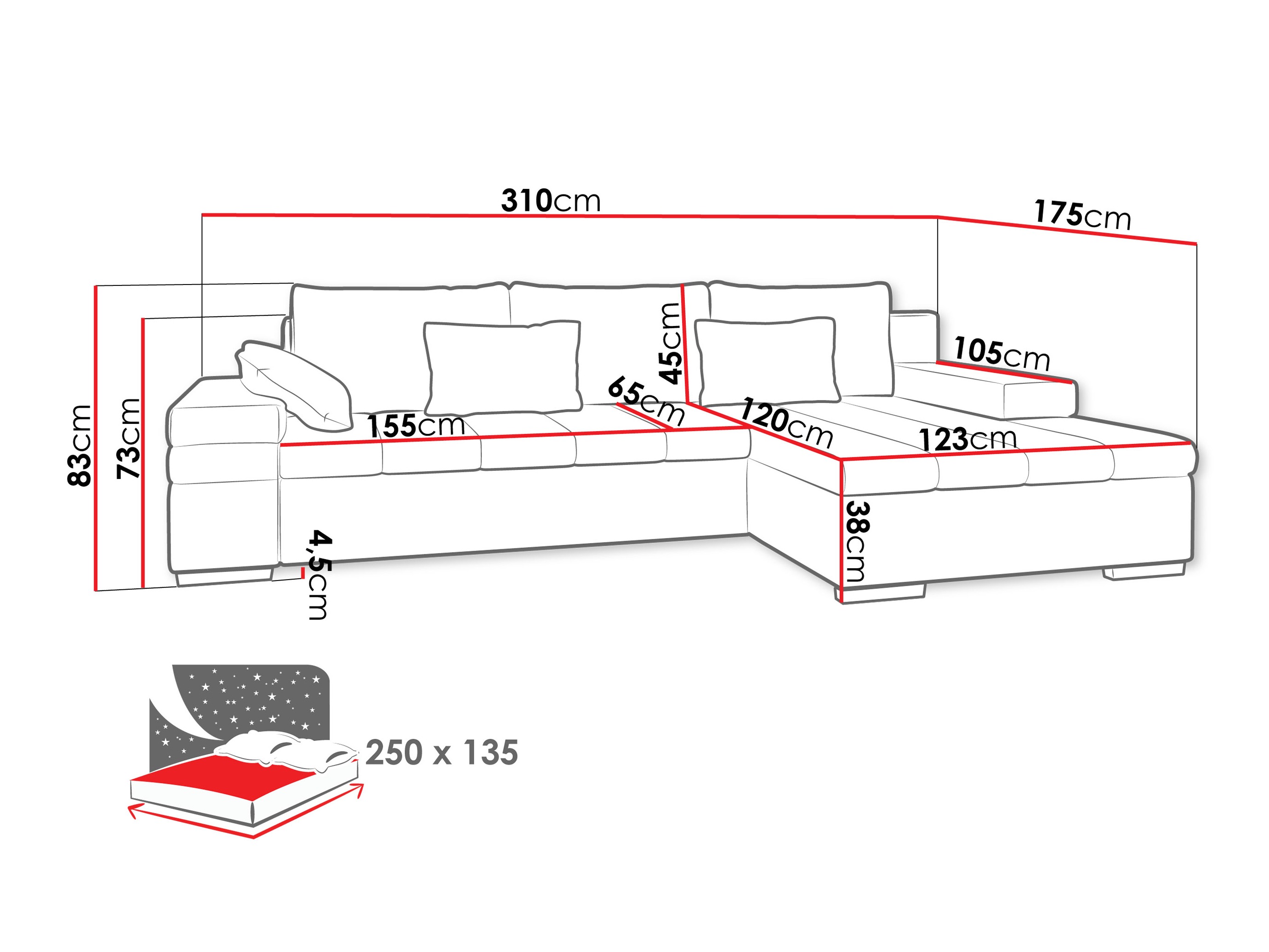 Hjørnesofa Comfivo Olivetum II (Maya 05)