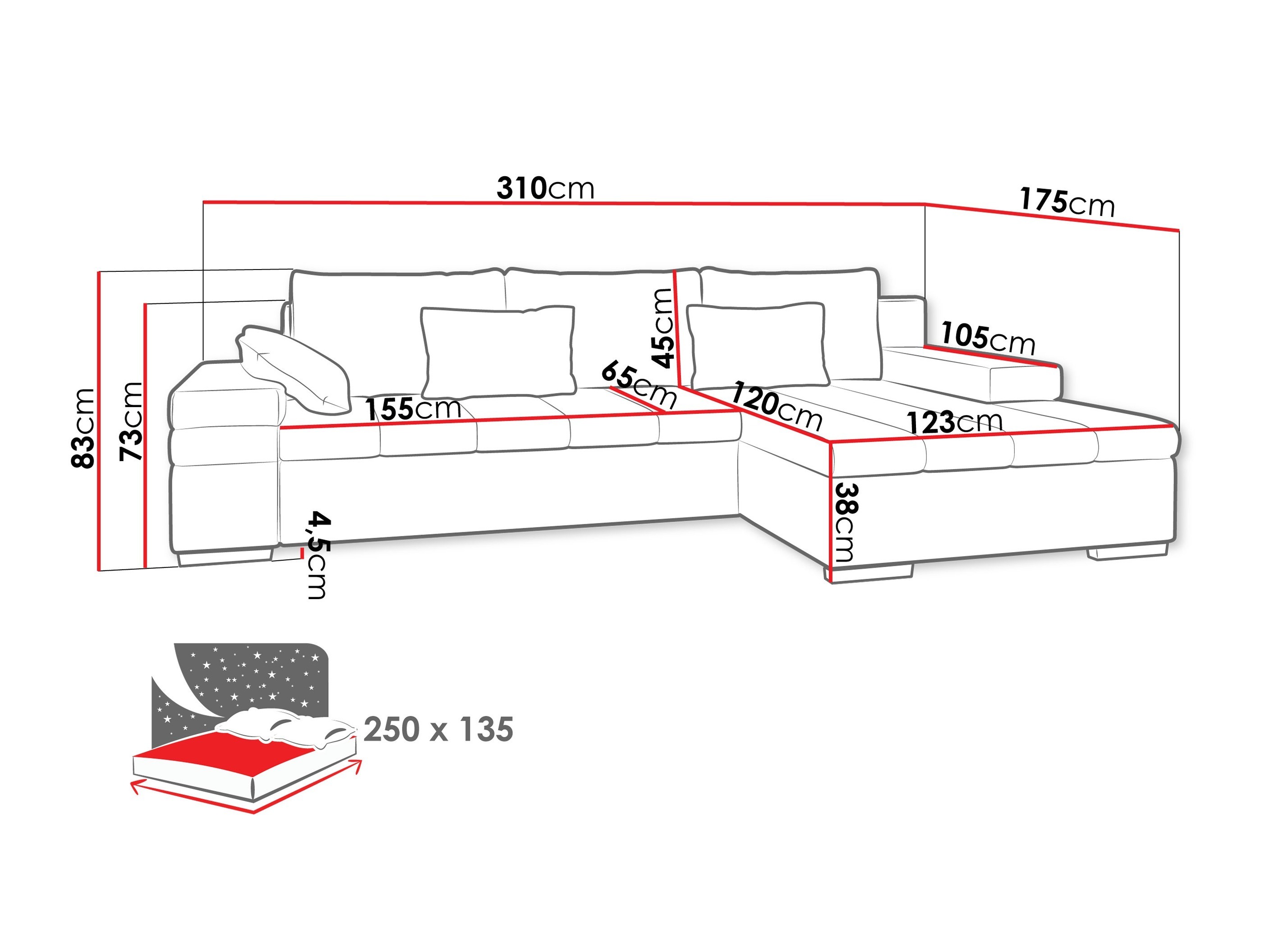 Hjørnesofa Comfivo Olivetum II (Maya 05)