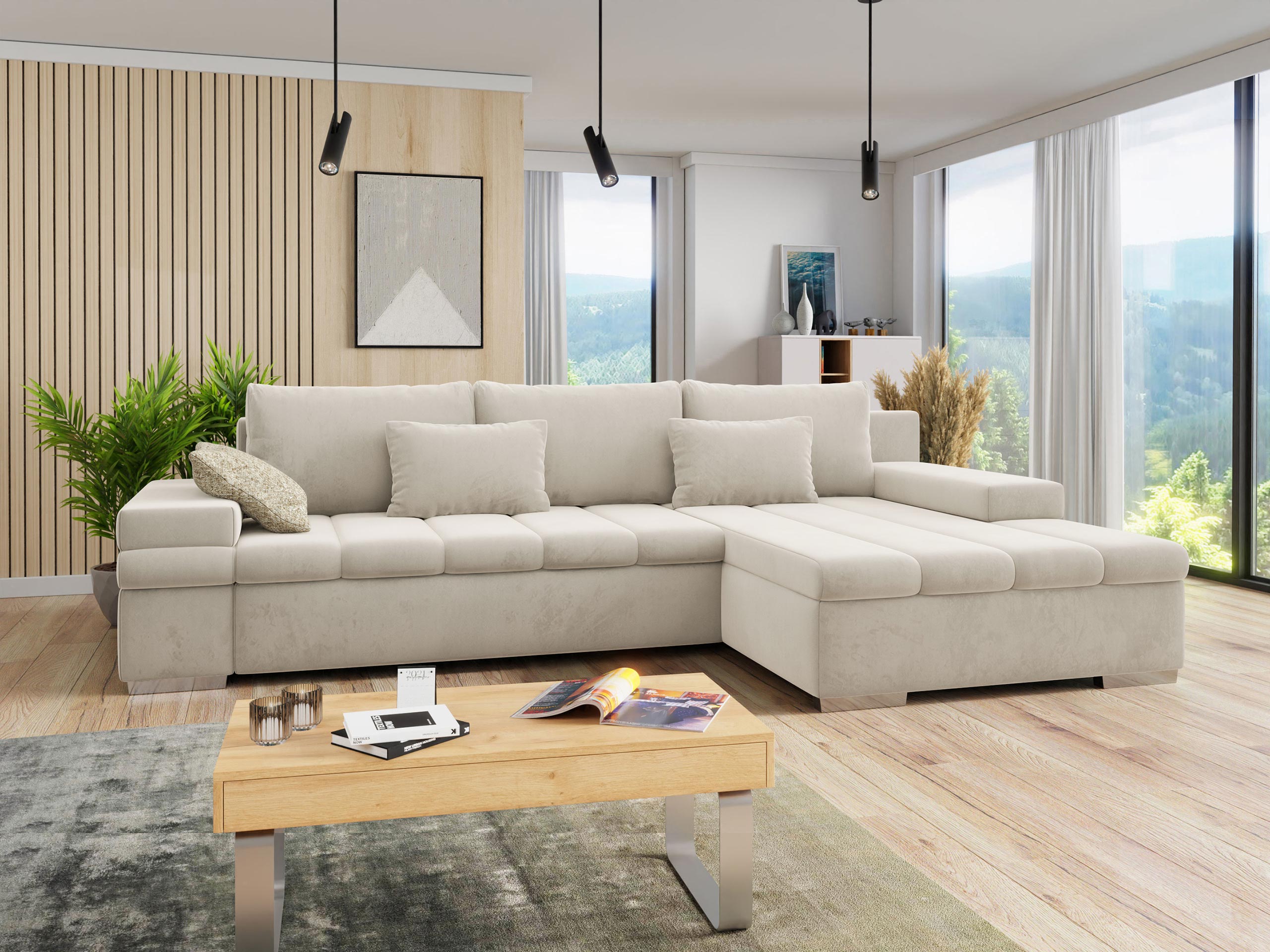 Hjørnesofa Comfivo Olivetum II (Piano 02 + Corbett 21)