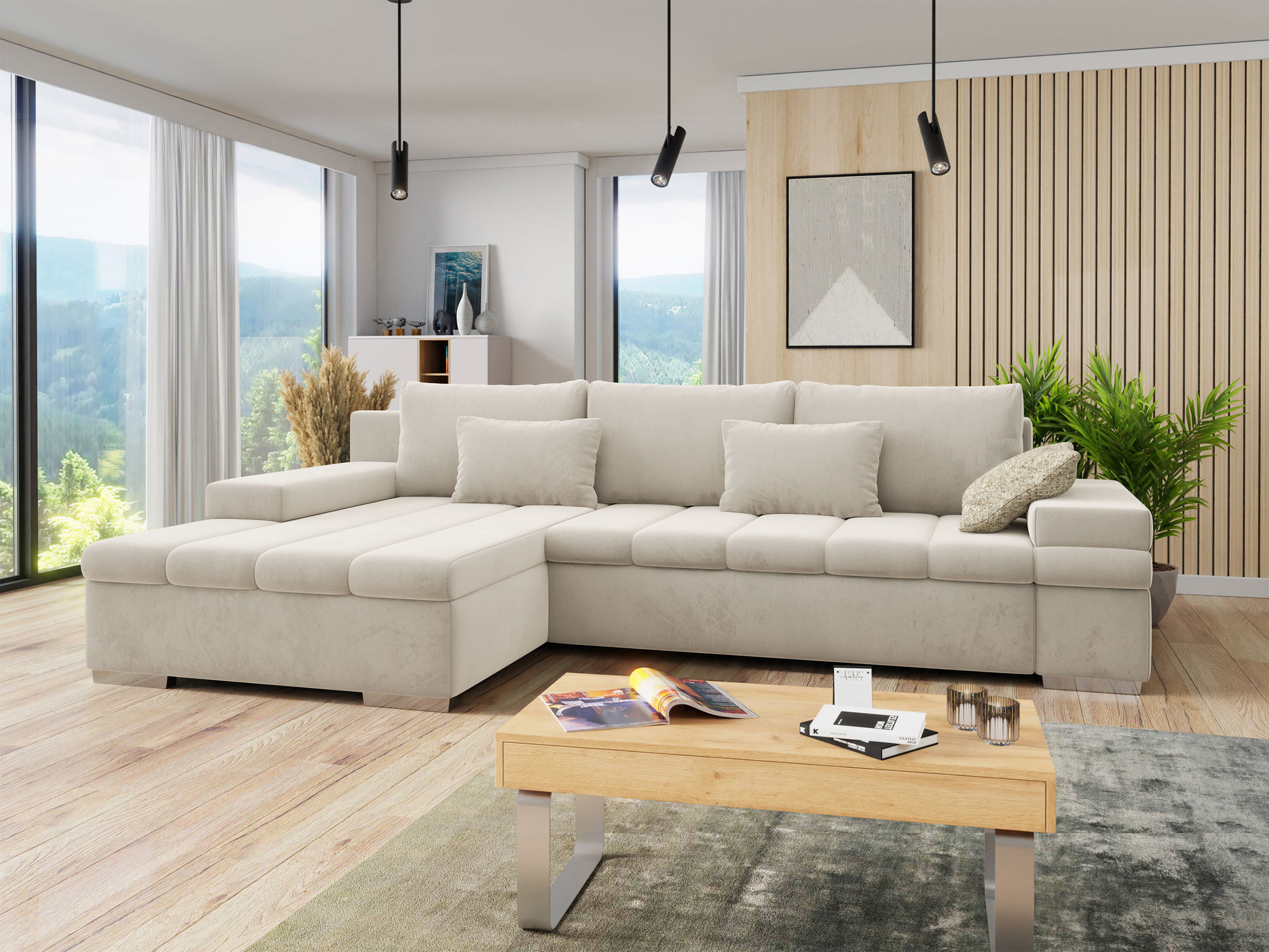 Hjørnesofa Comfivo Olivetum II (Piano 02 + Corbett 21)