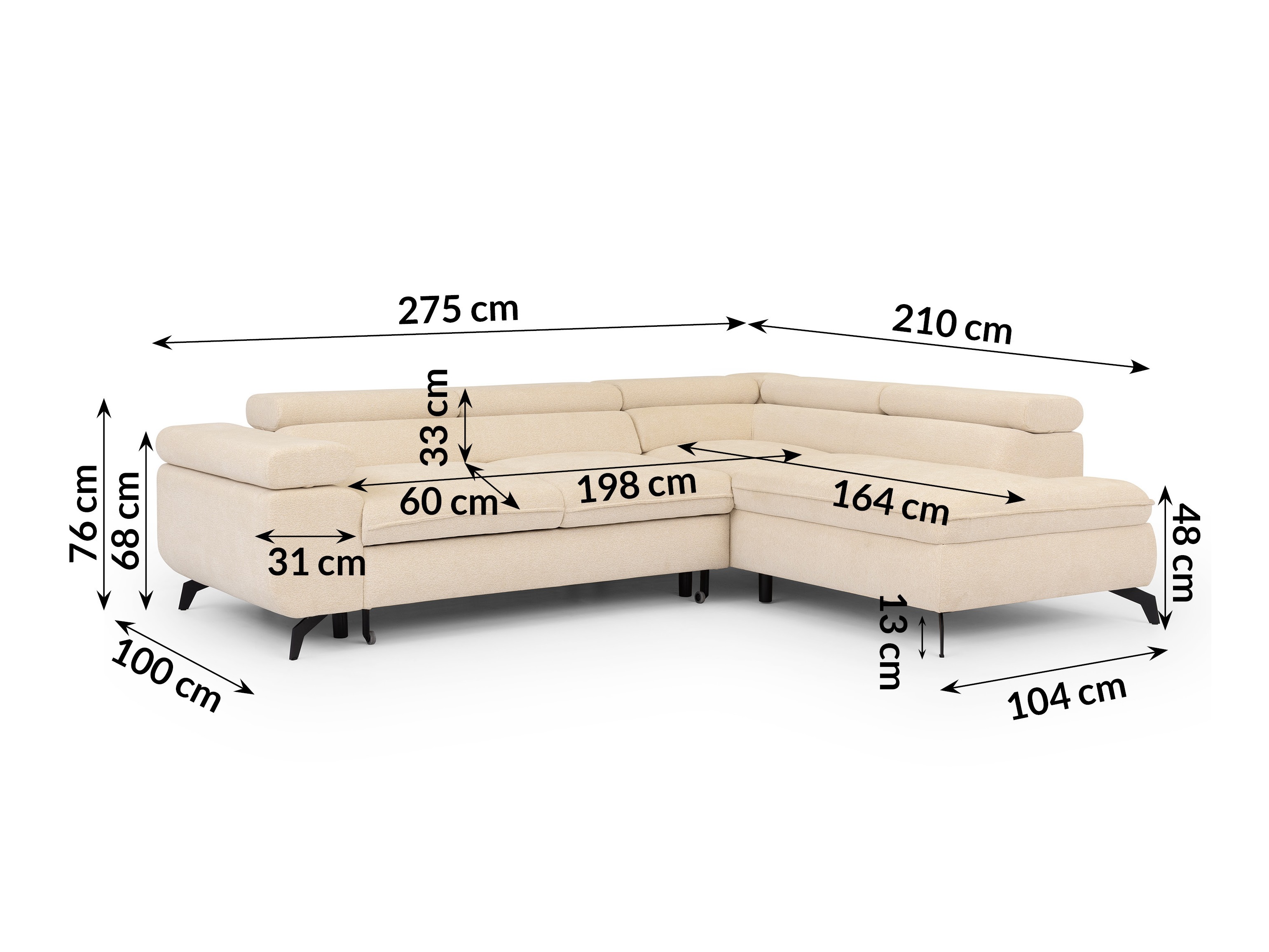 Hjørnesofa Rocklin 122 (Misterio 04)