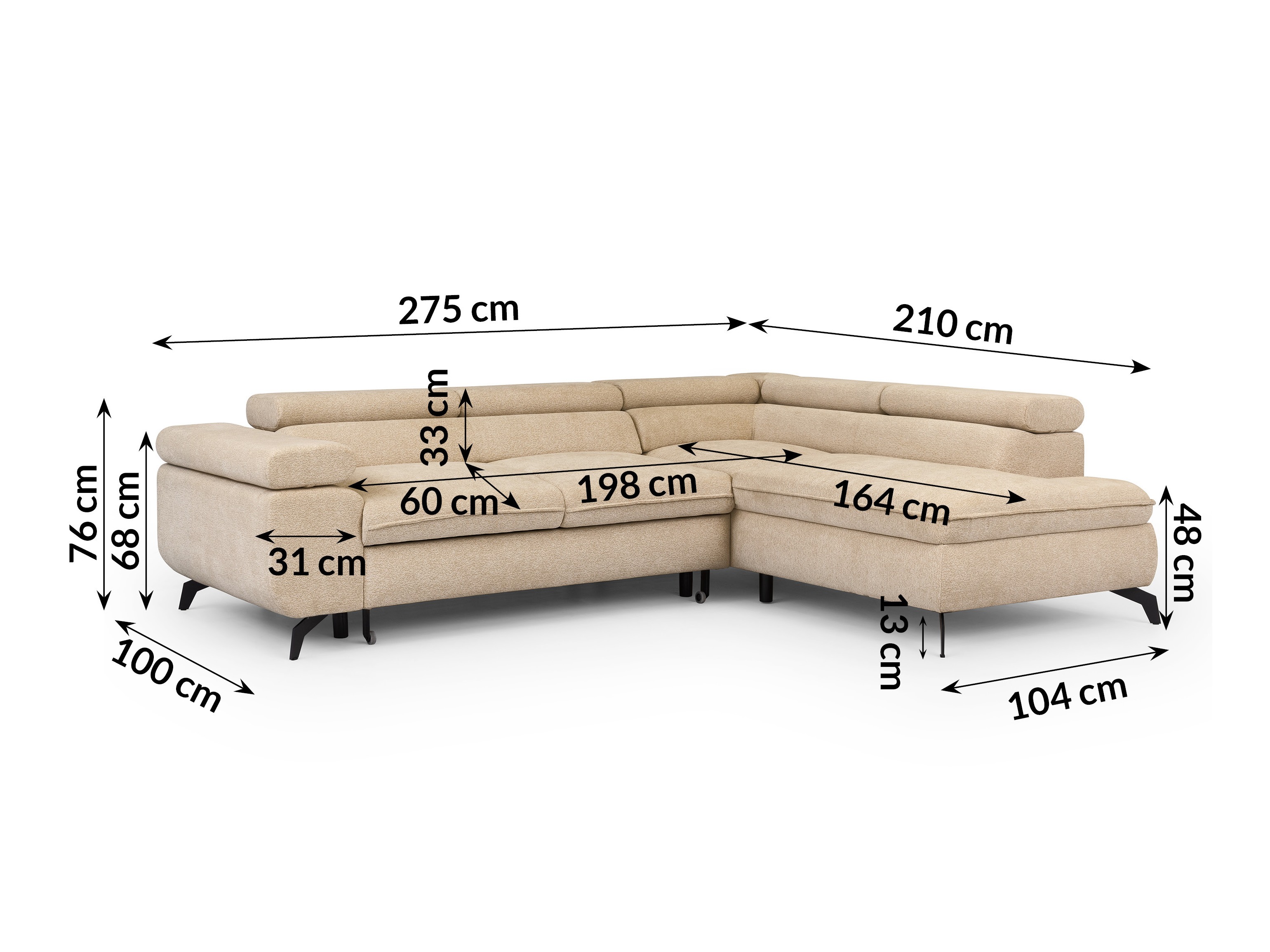 Hjørnesofa Rocklin 122 (Misterio 07)