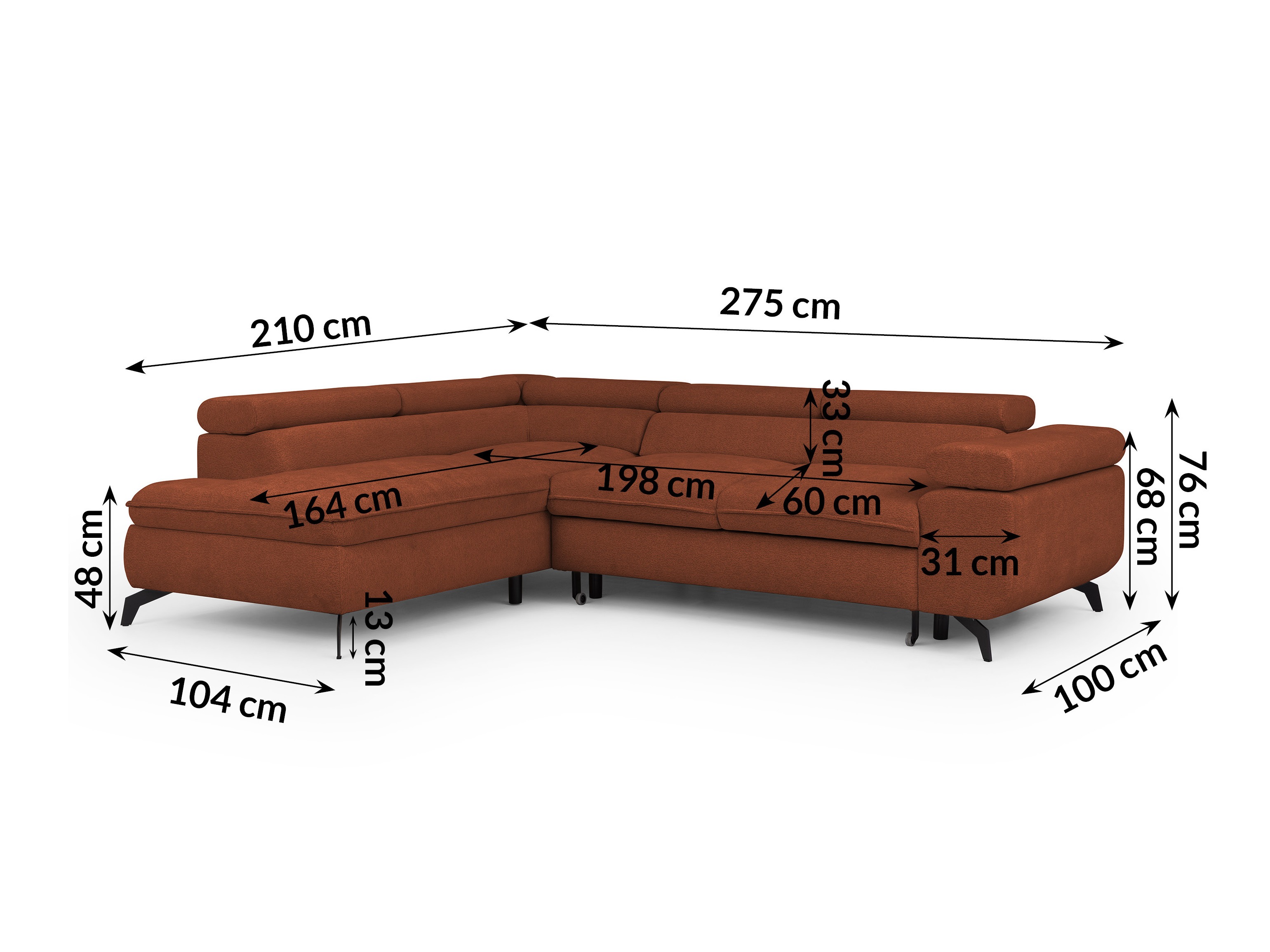Hjørnesofa Rocklin 122 (Misterio 56)