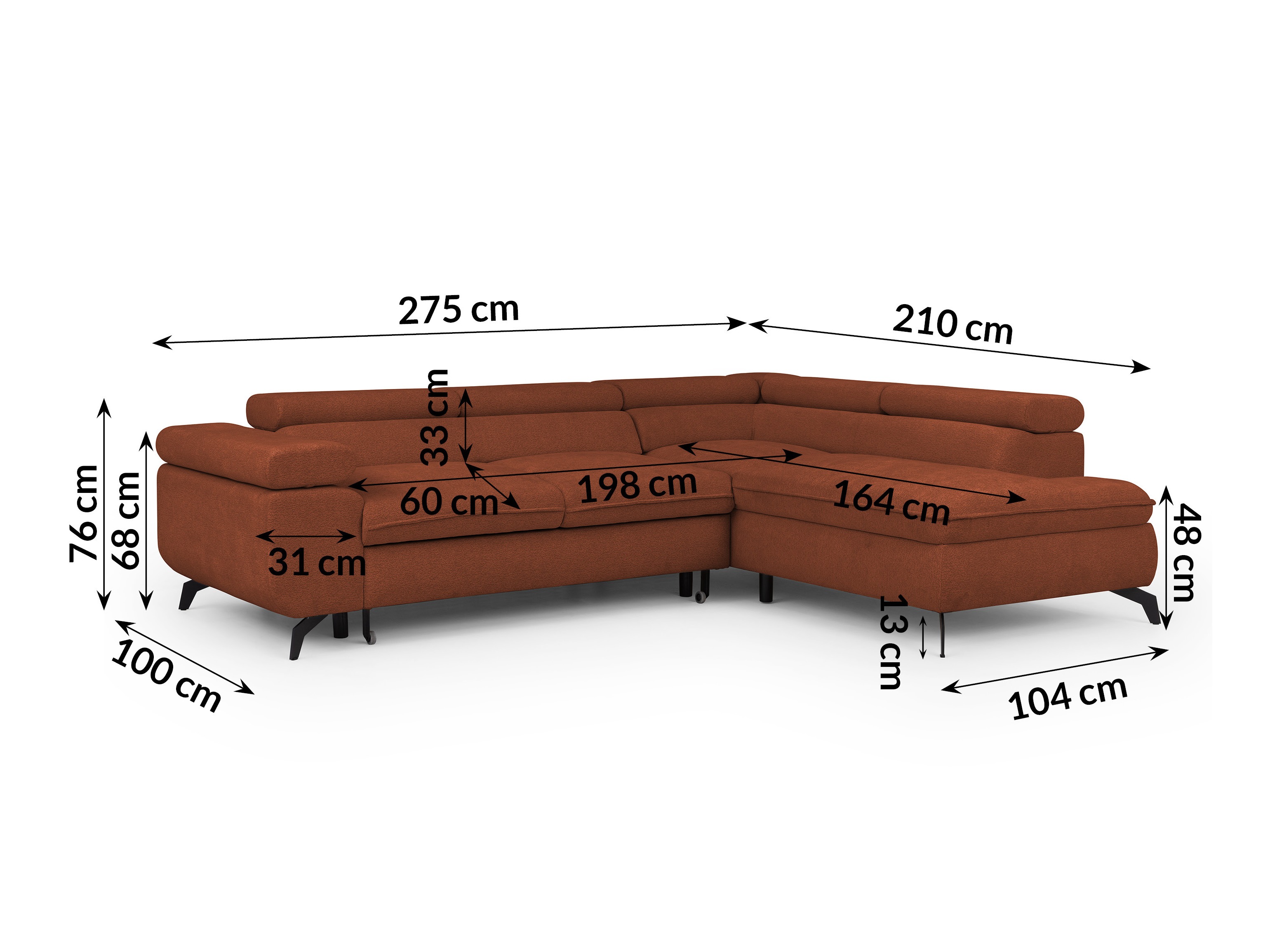 Hjørnesofa Rocklin 122 (Misterio 56)