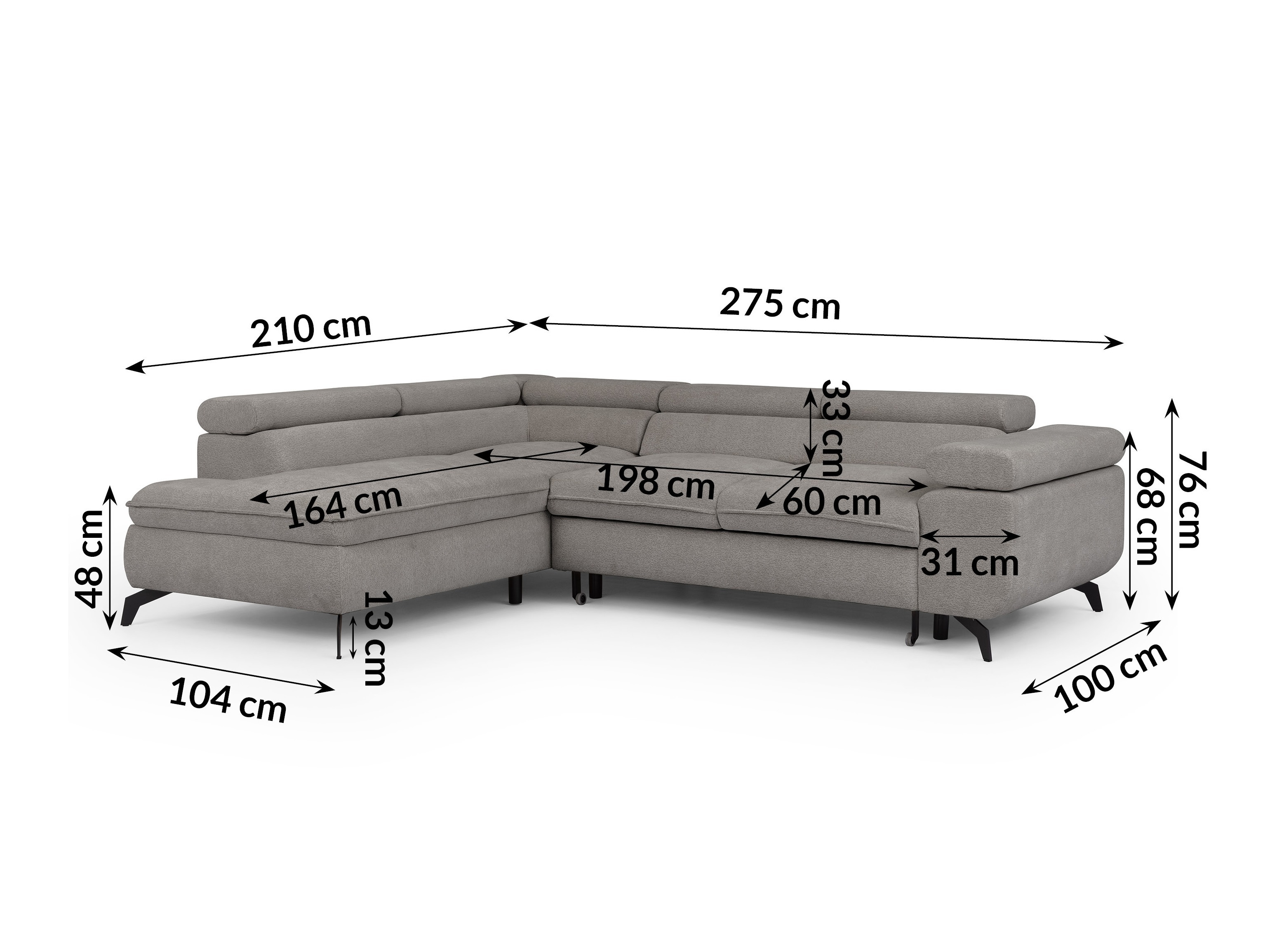 Hjørnesofa Rocklin 122 (Misterio 82)