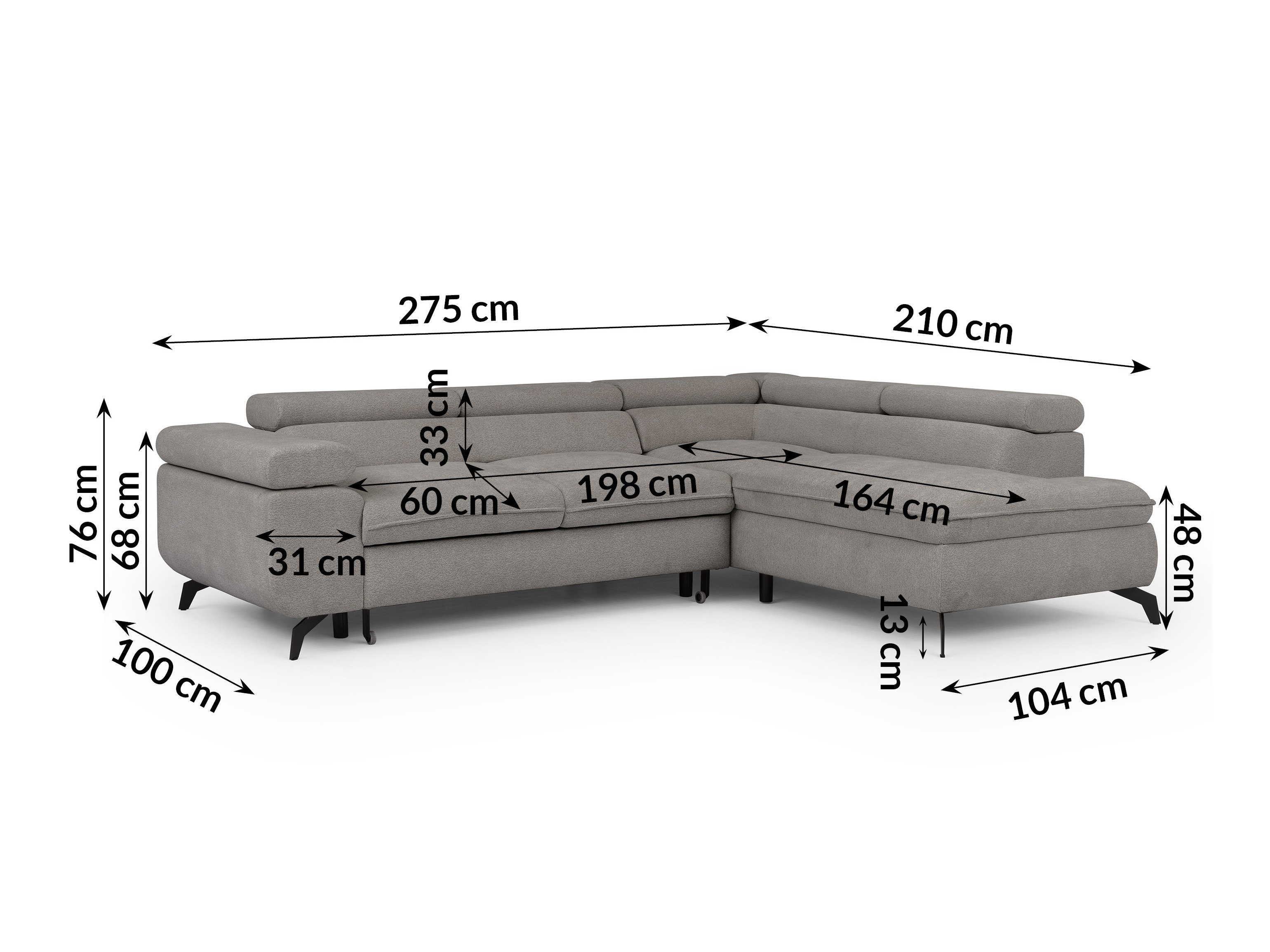 Hjørnesofa Rocklin 122 (Misterio 82)