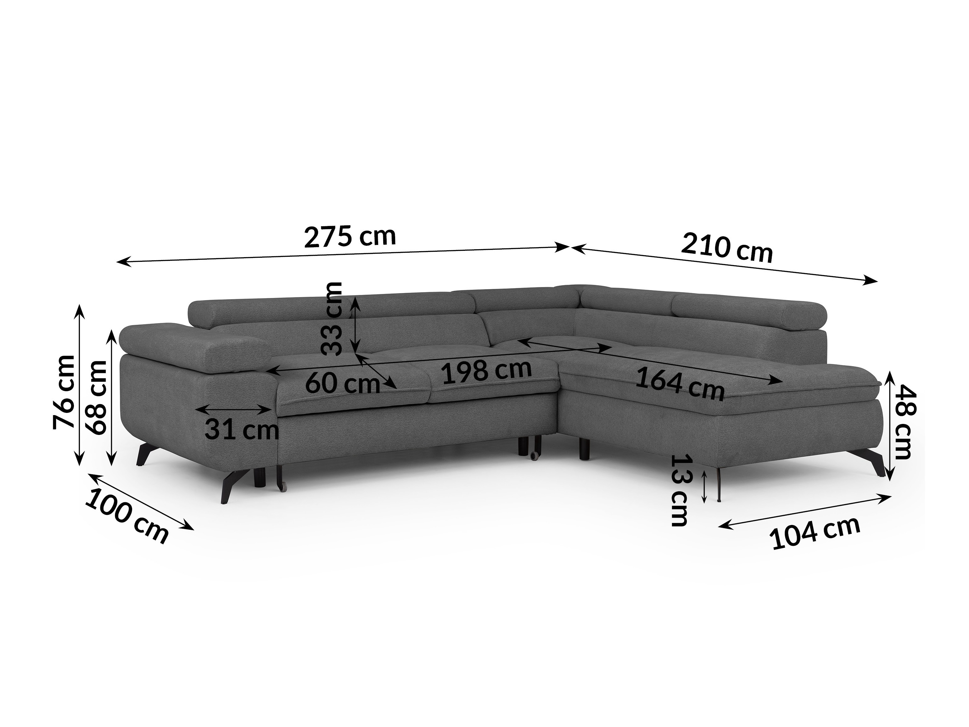 Hjørnesofa Rocklin 122 (Misterio 90)