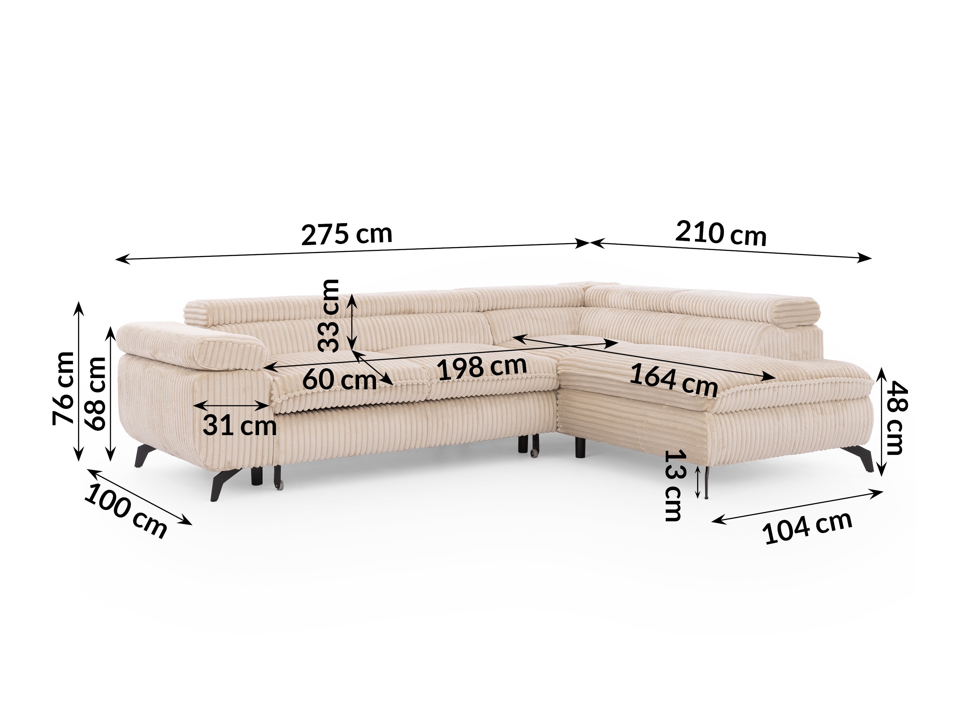 Hjørnesofa Rocklin 122 (Tilia 03)