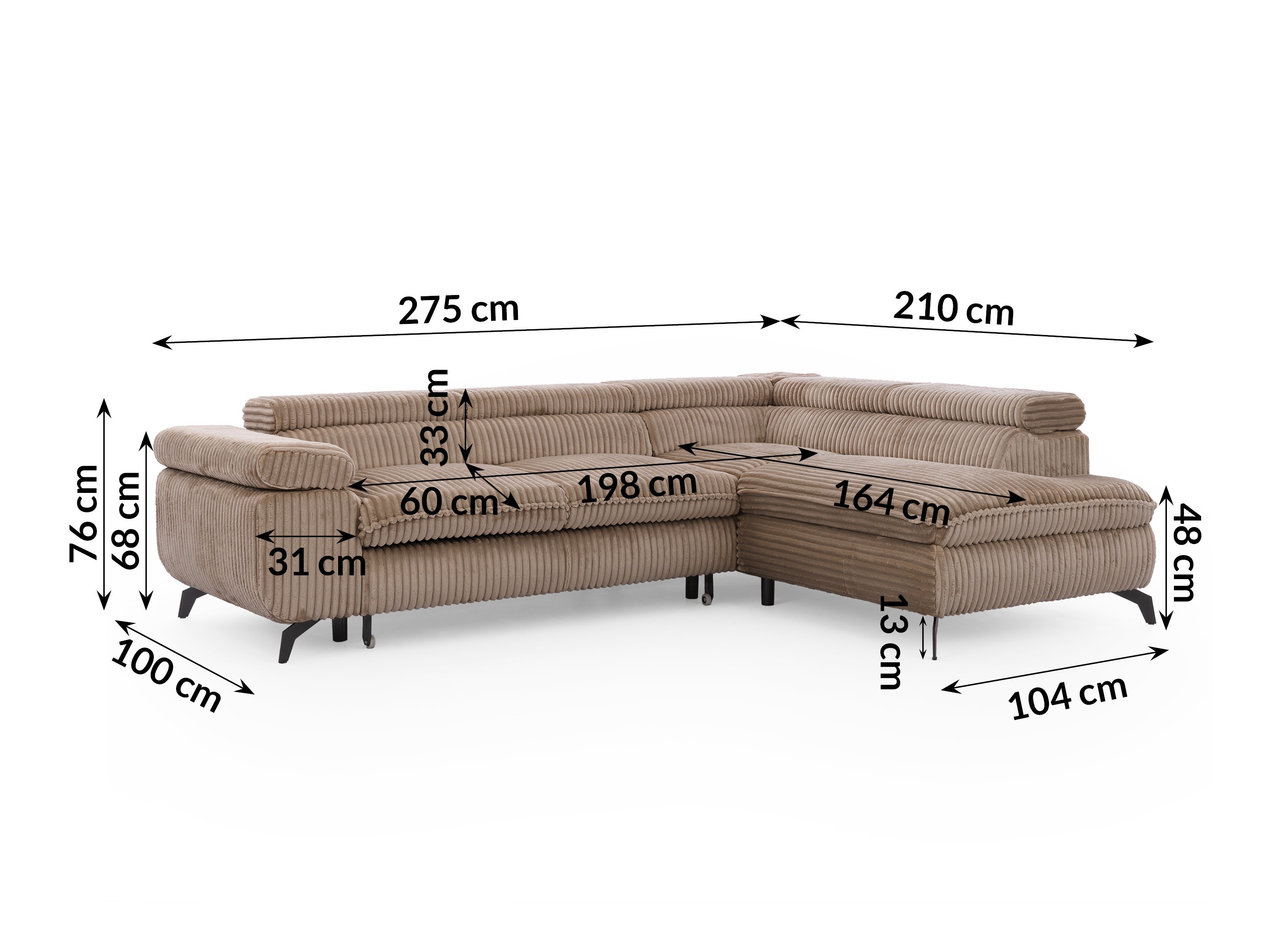 Hjørnesofa Rocklin 122 (Tilia 17)
