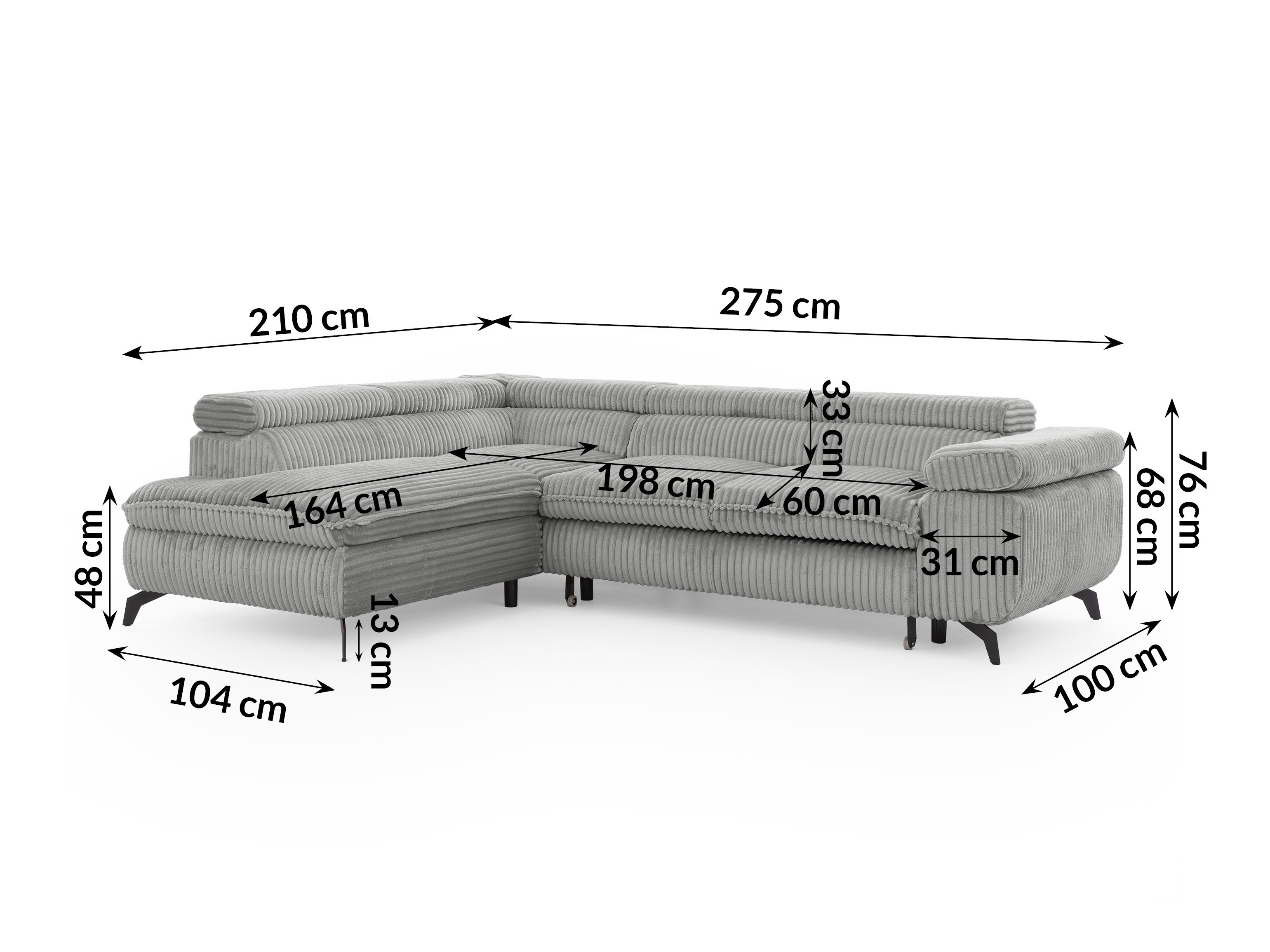 Hjørnesofa Rocklin 122 (Tilia 86)