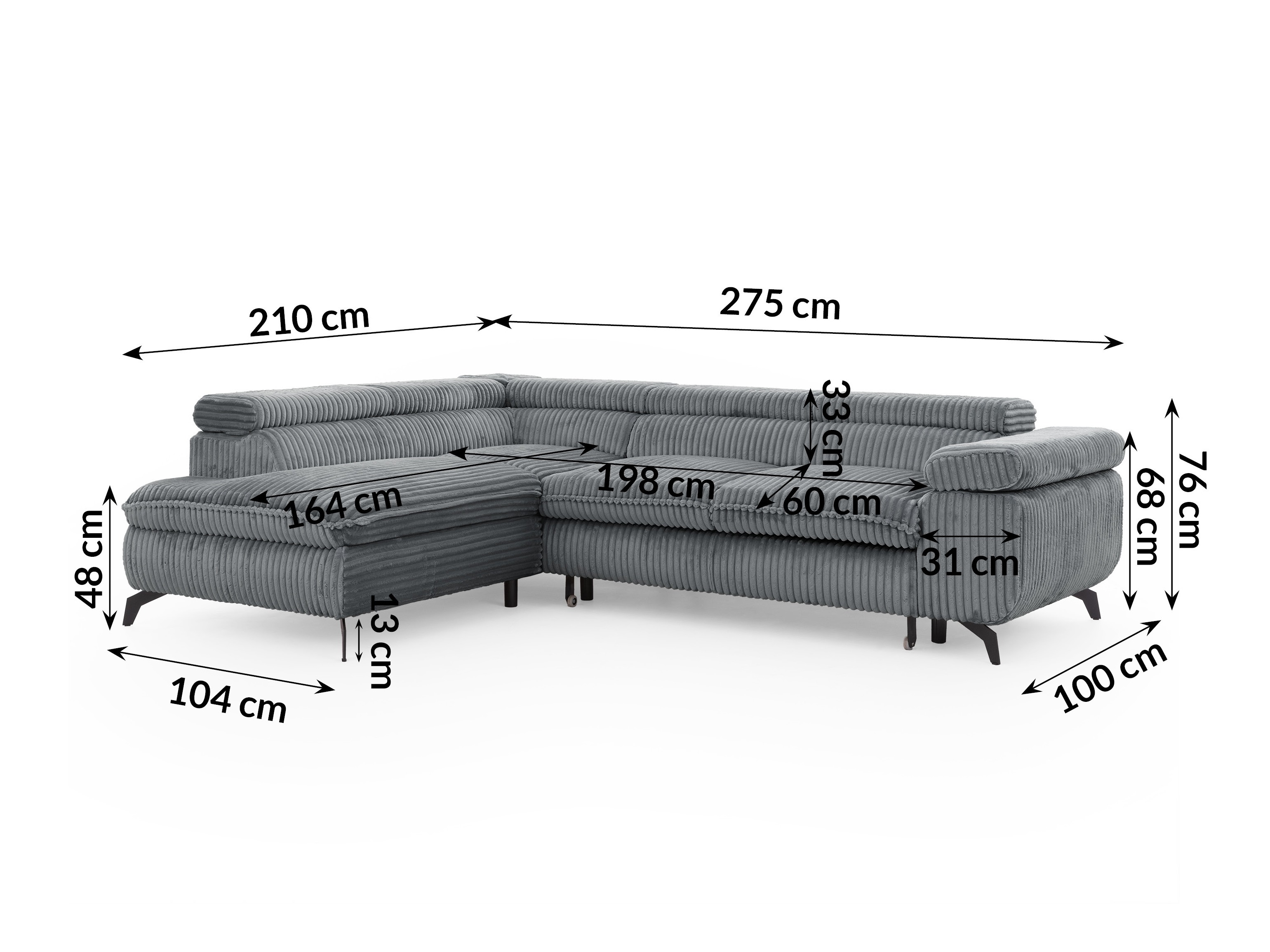 Hjørnesofa Rocklin 122 (Tilia 90)