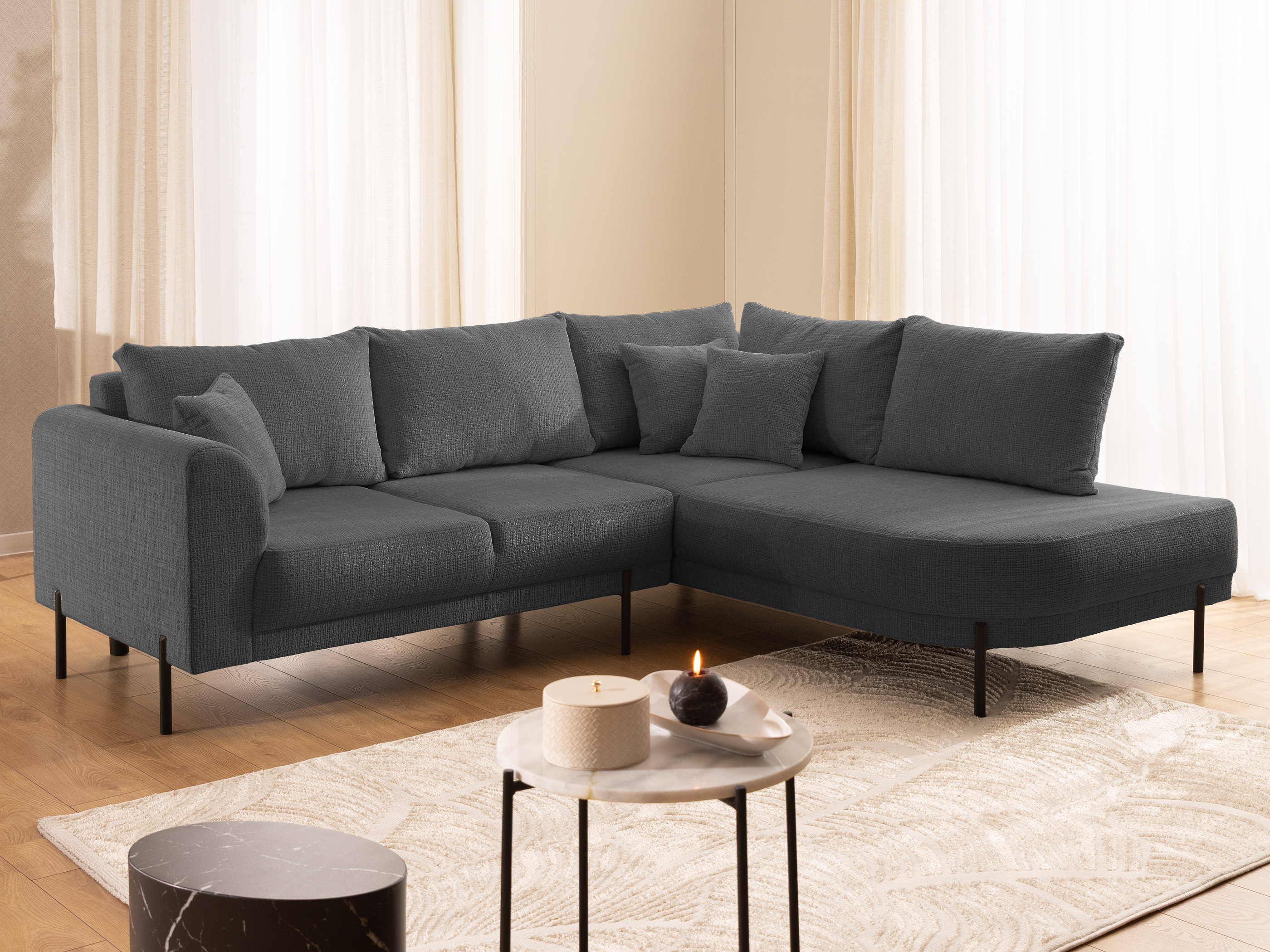 Hjørnesofa Rocklin 123 (Cremona 95)