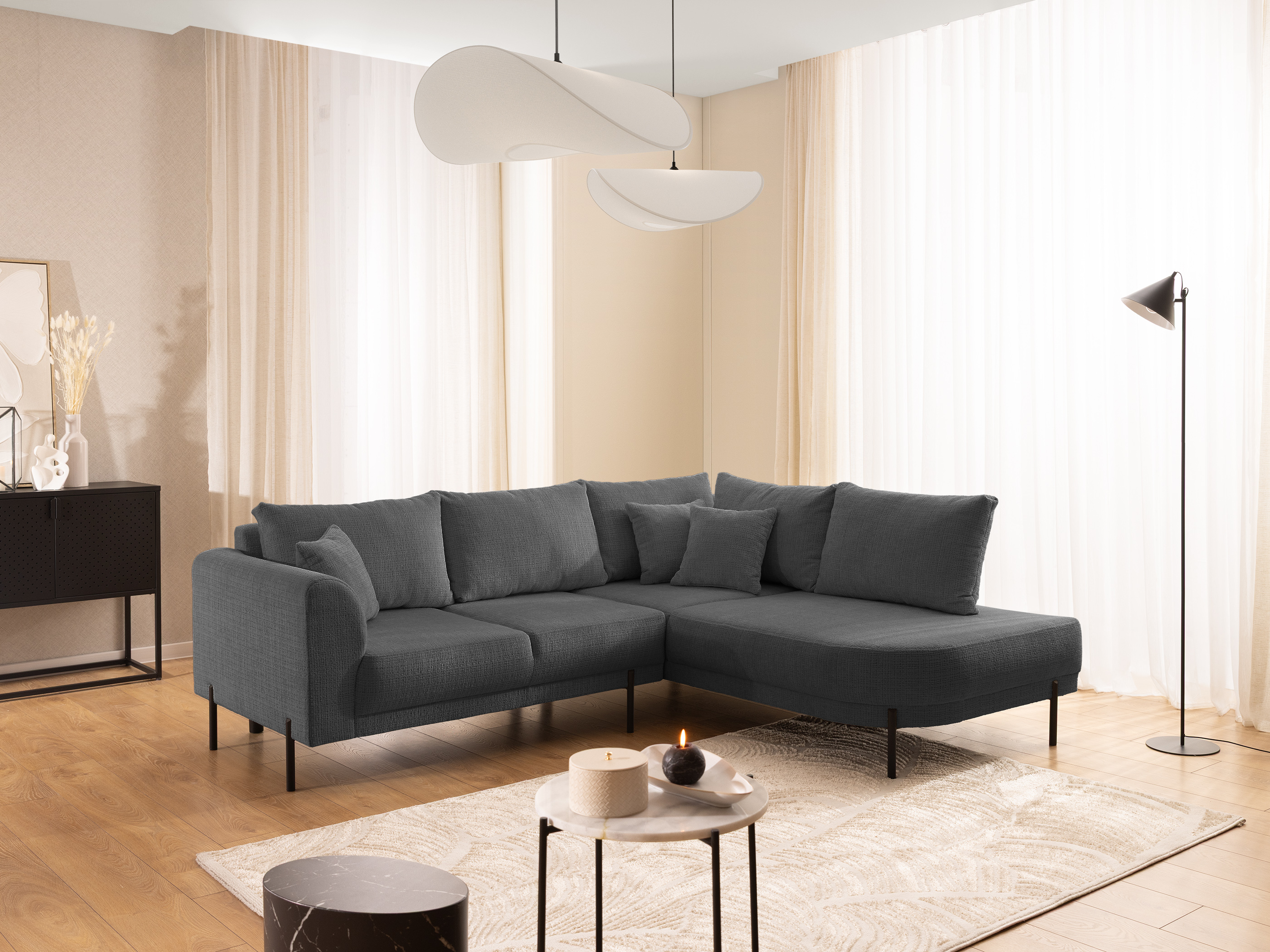 Hjørnesofa Rocklin 123 (Cremona 95)