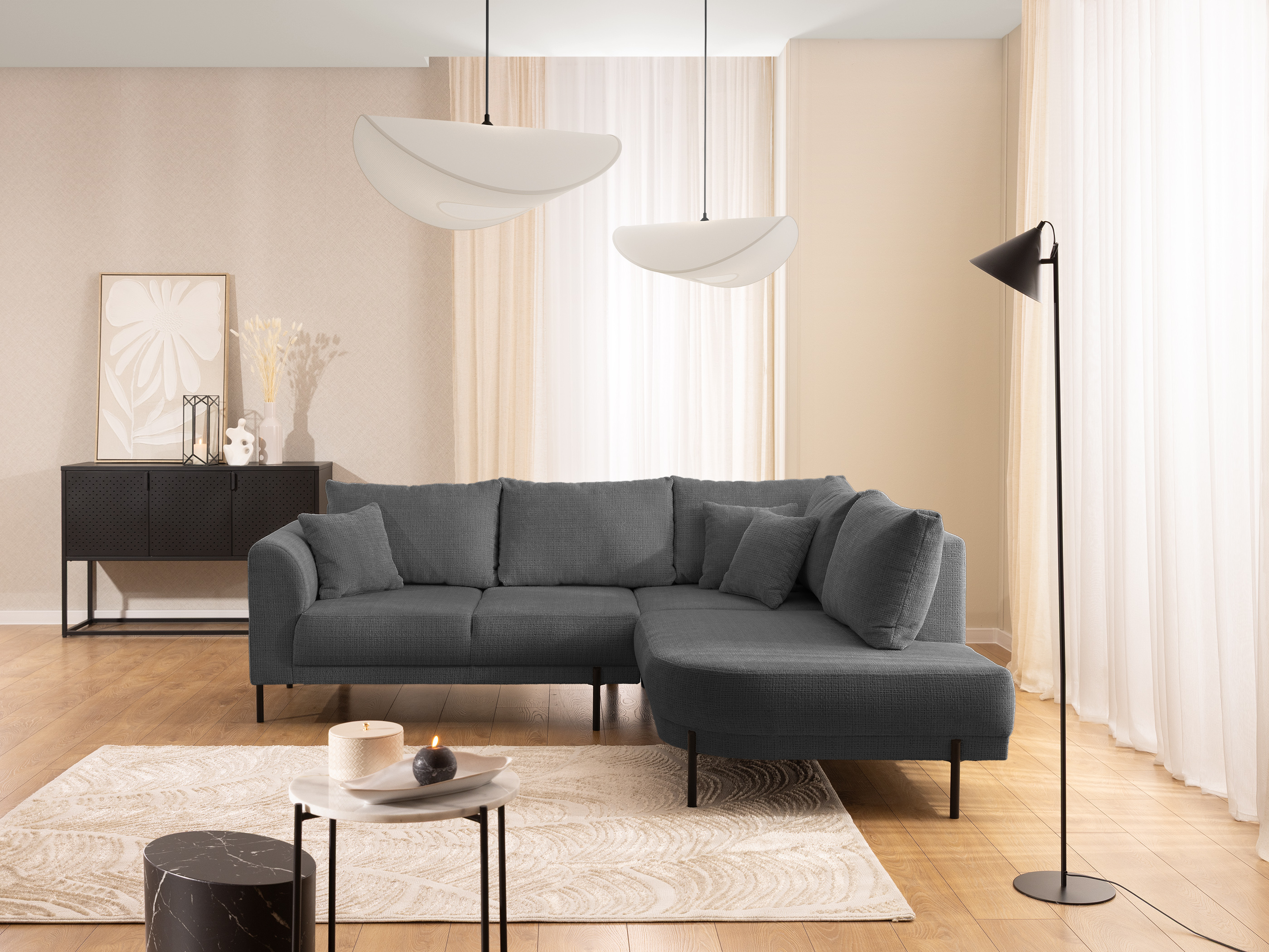 Hjørnesofa Rocklin 123 (Cremona 95)