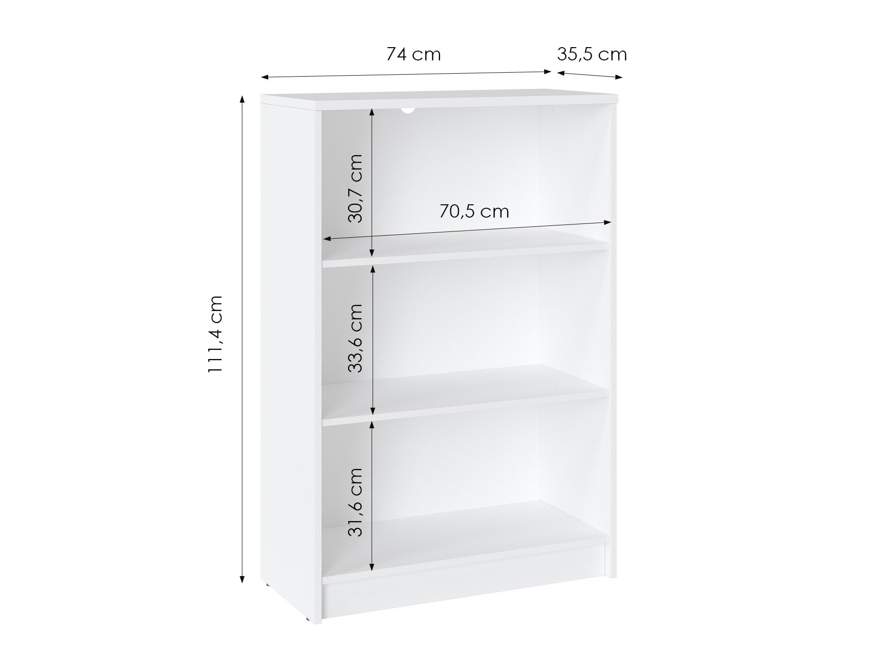 Reol Ontario 193 (Hvid)