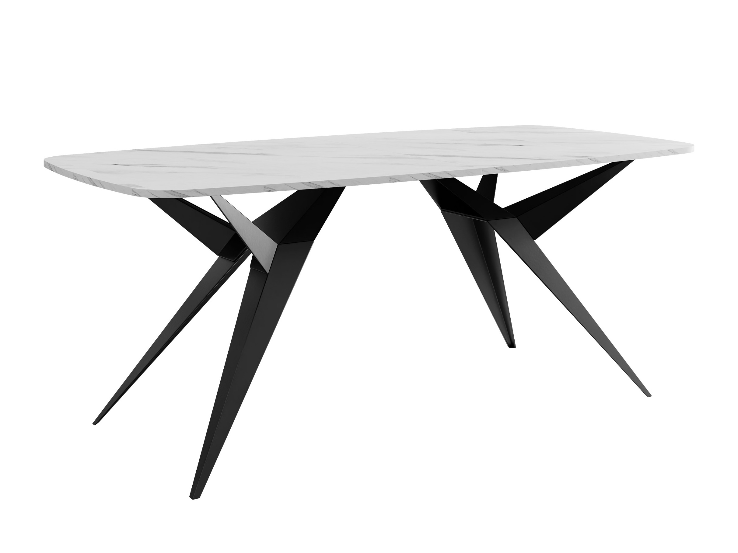 Bord Oswego 152 (Hvid marmor)