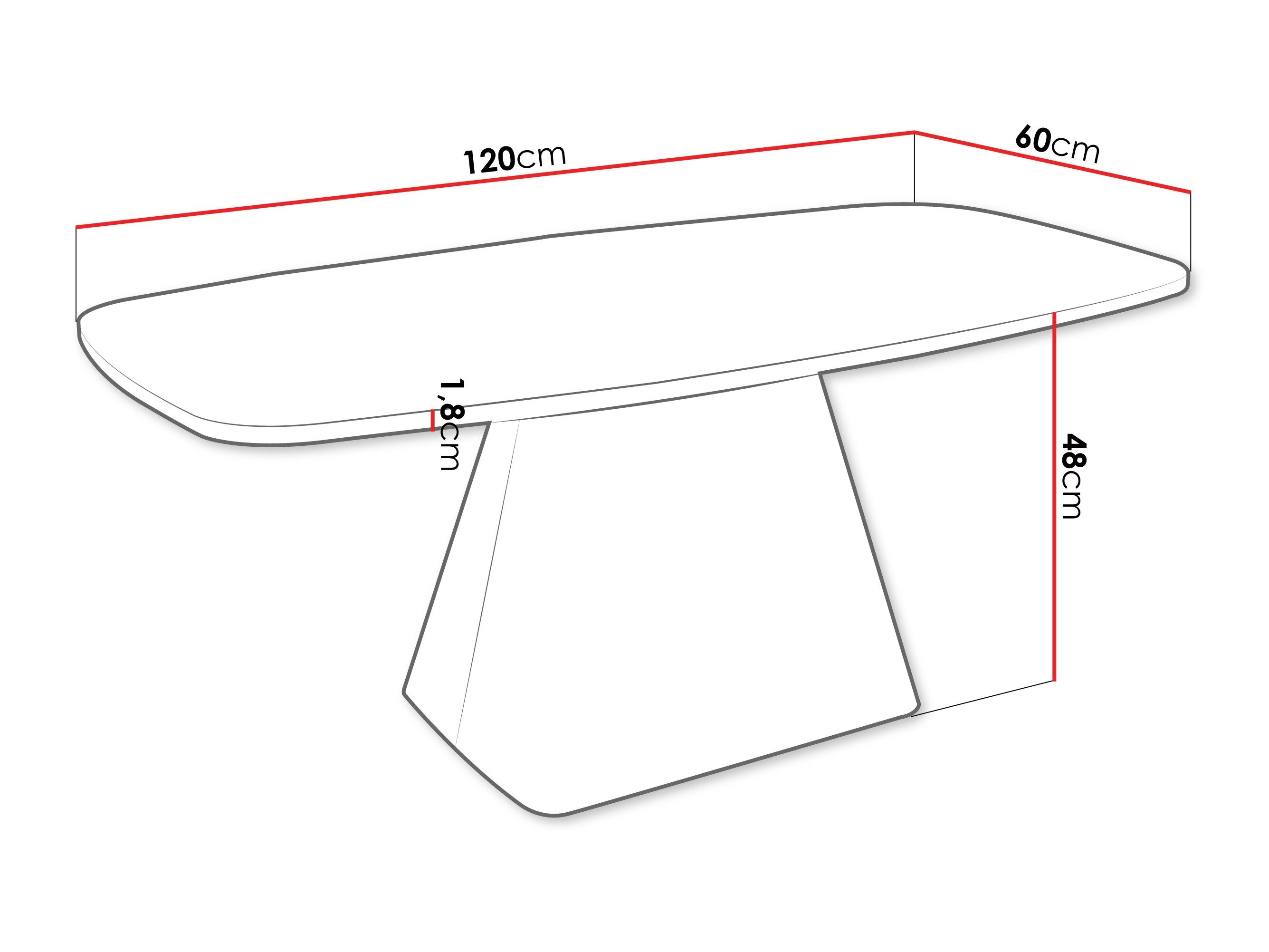 Sofabord Oswego 158 (Grå)