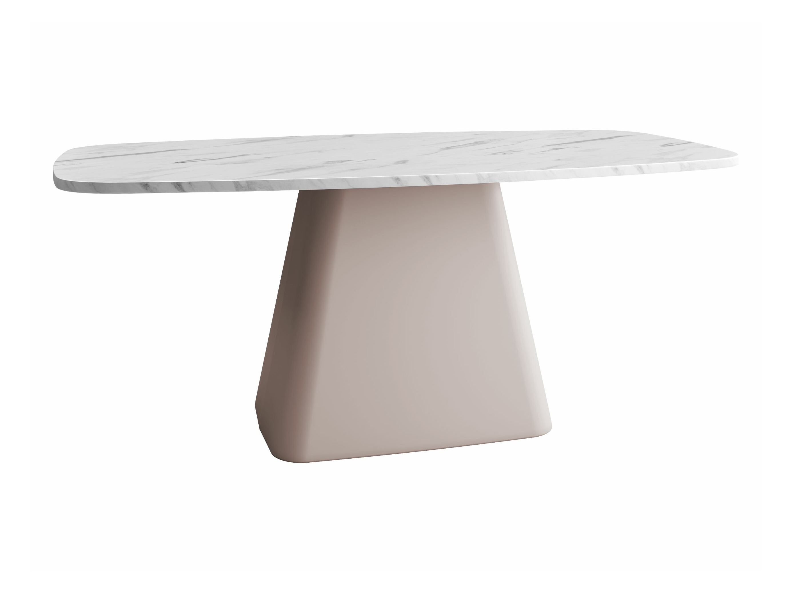 Sofabord Oswego 158 (Hvid marmor + Kashmir)