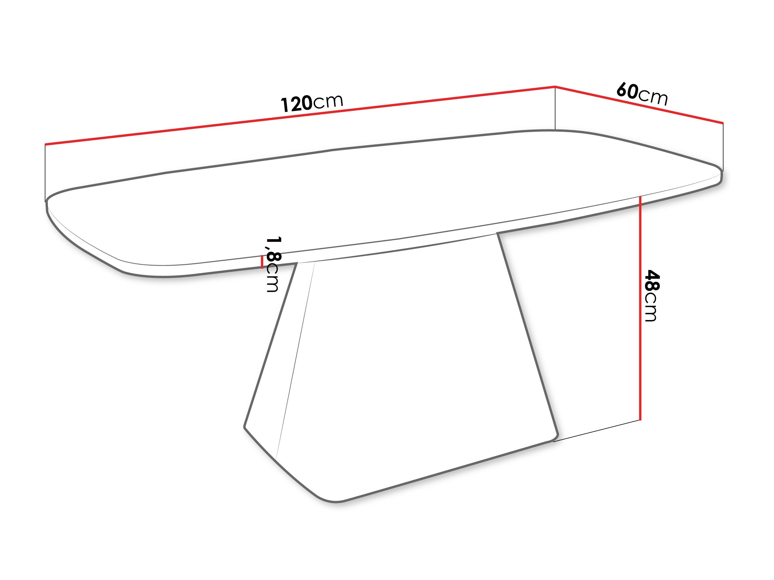 Sofabord Oswego 158 (Hvid)