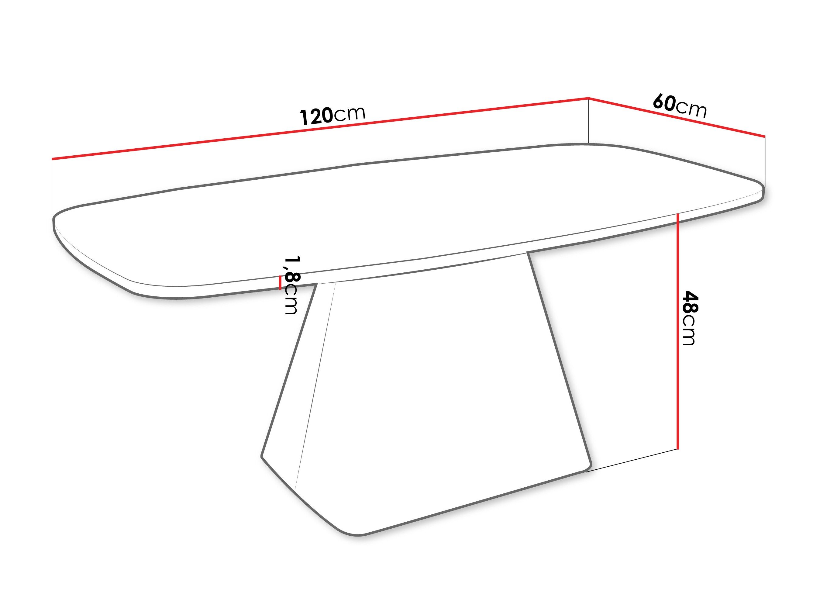 Sofabord Oswego 158 (Sort marmor)
