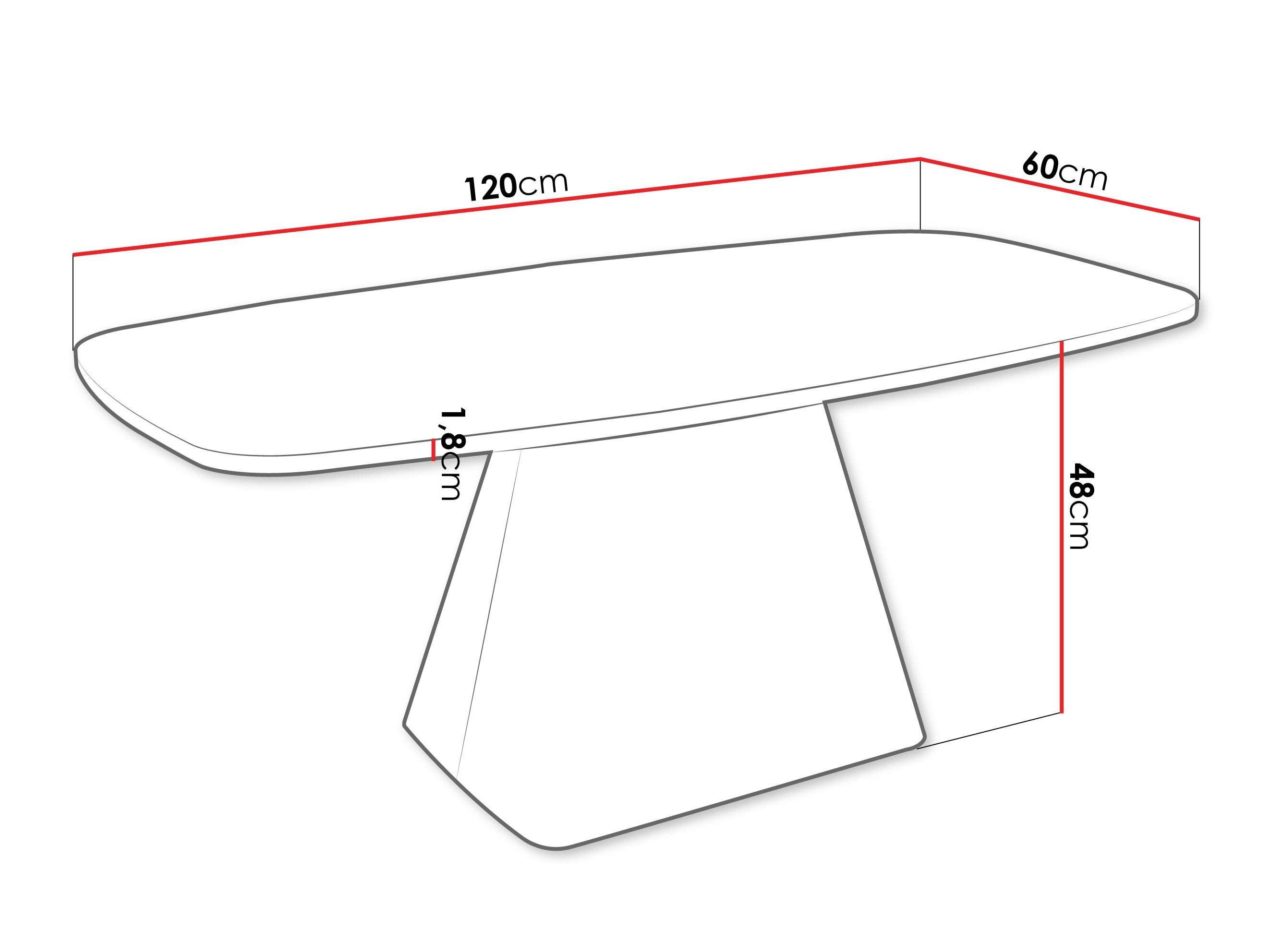 Sofabord Oswego 158 (Valnød)