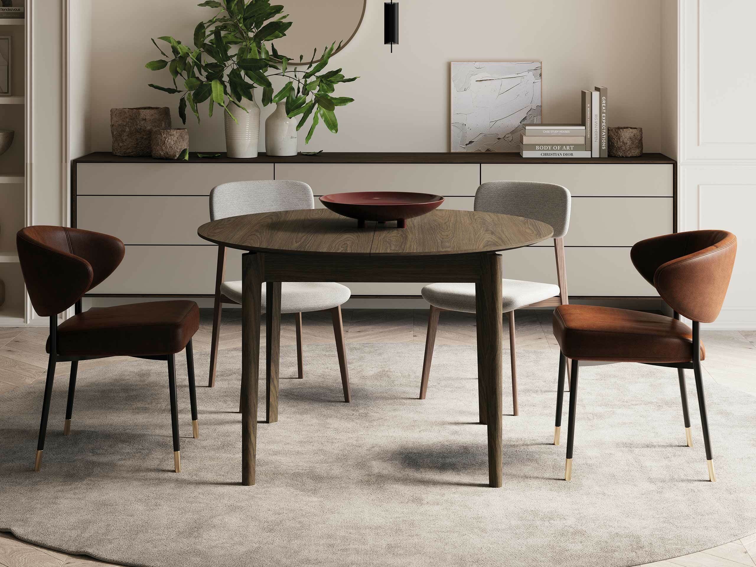 Bord Fresno 180 (Mørk eg)