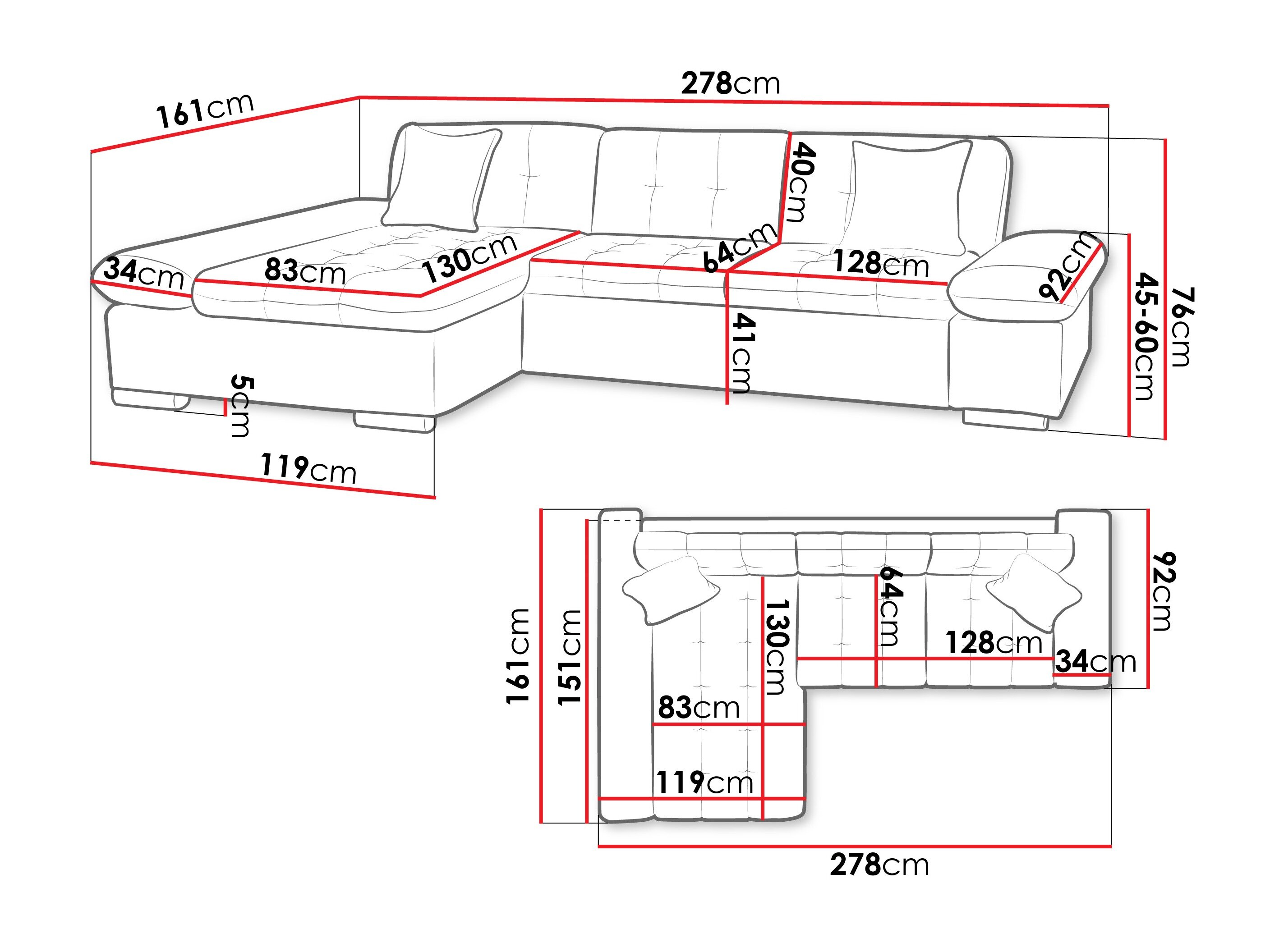 Hjørnesofa Comfivo 219 (Piaingen 17)