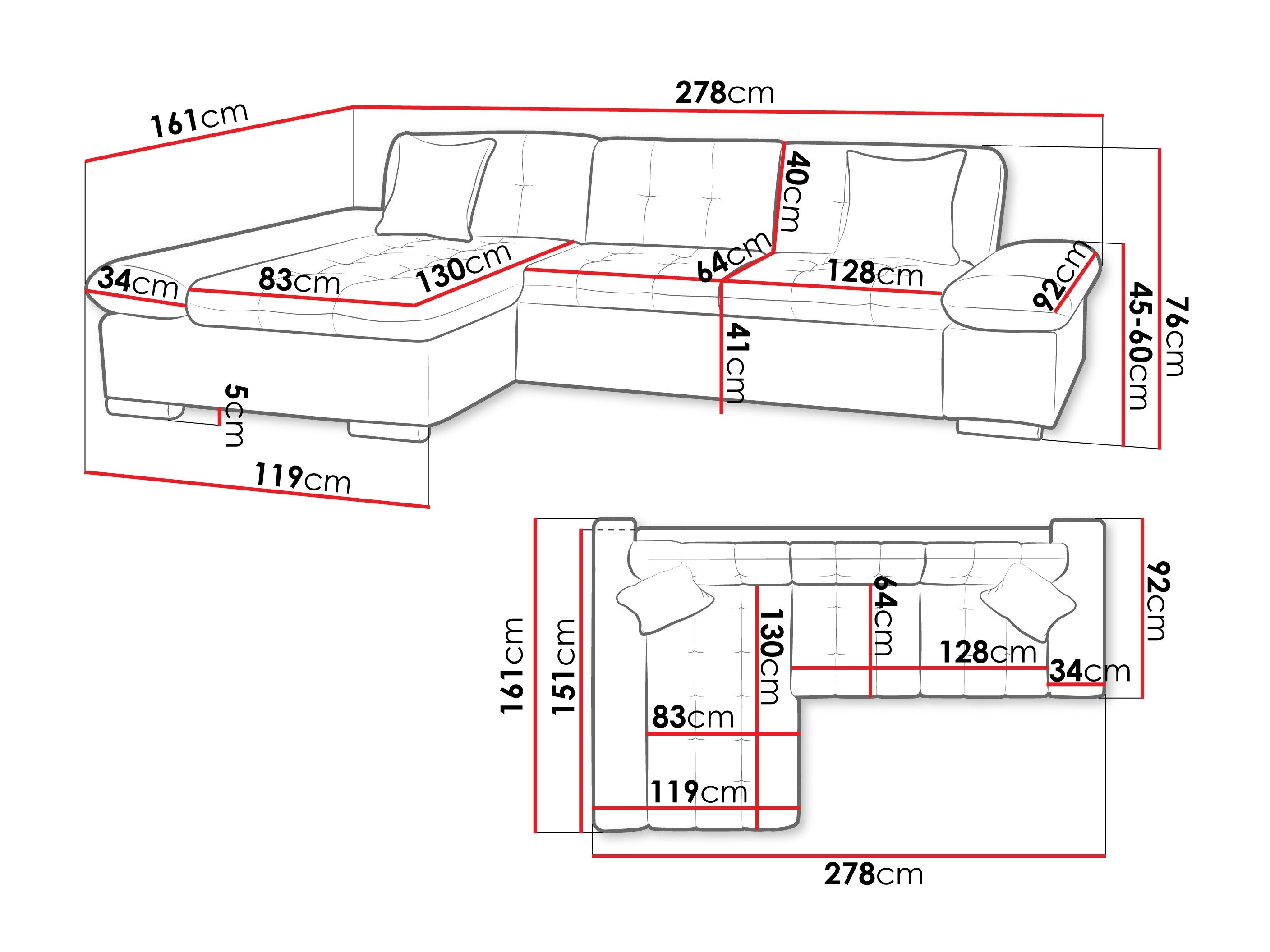 Hjørnesofa Comfivo 219 (Zoya 13)