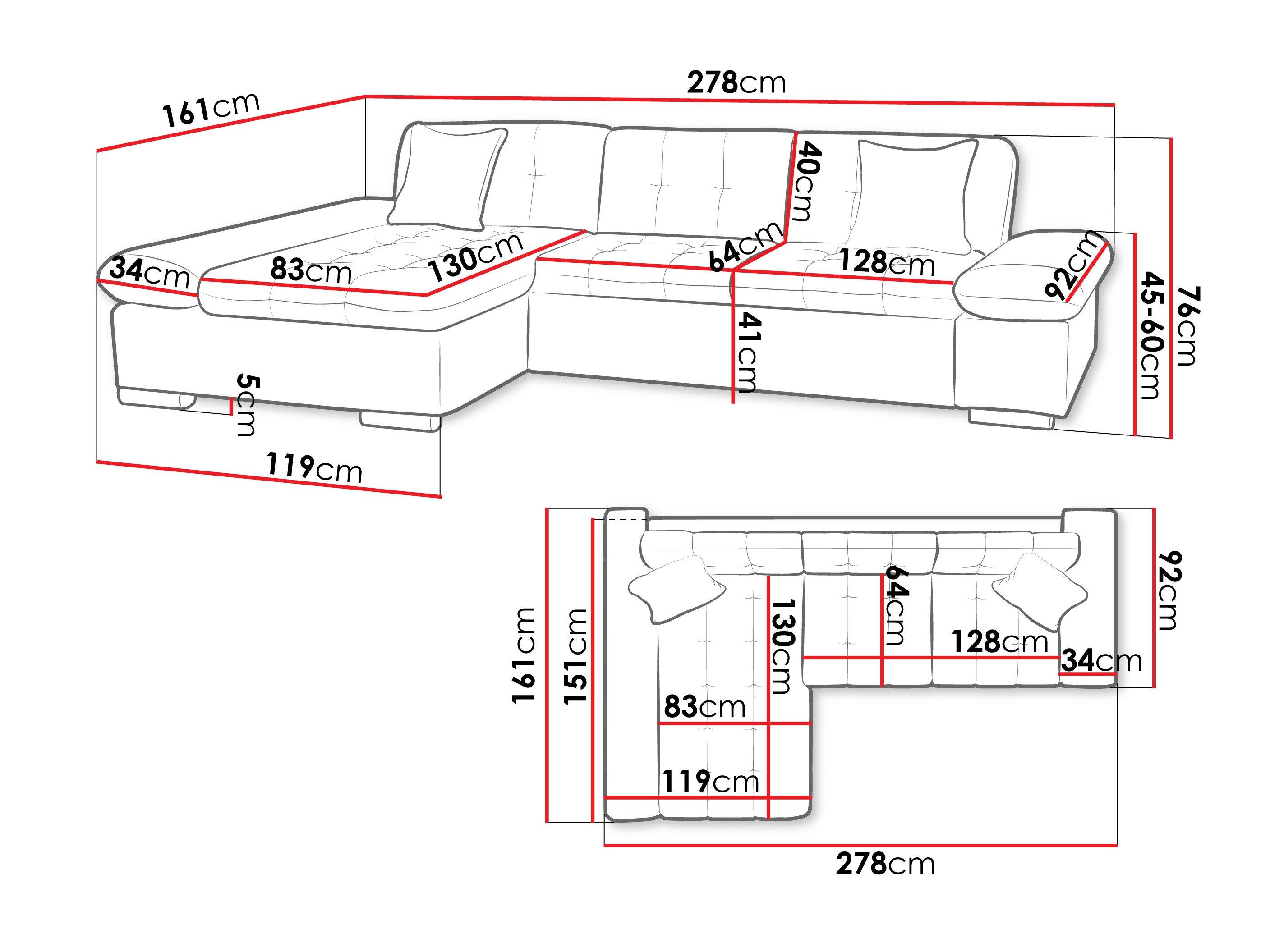 Hjørnesofa Comfivo 219 (Zoya 13)
