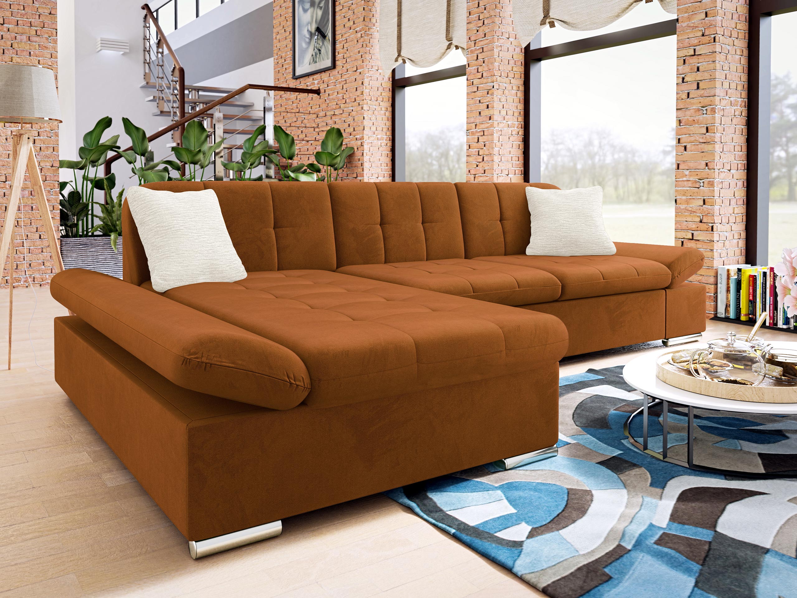 Hjørnesofa Comfivo Sanitas II (Piano 21 + Mokka 03)