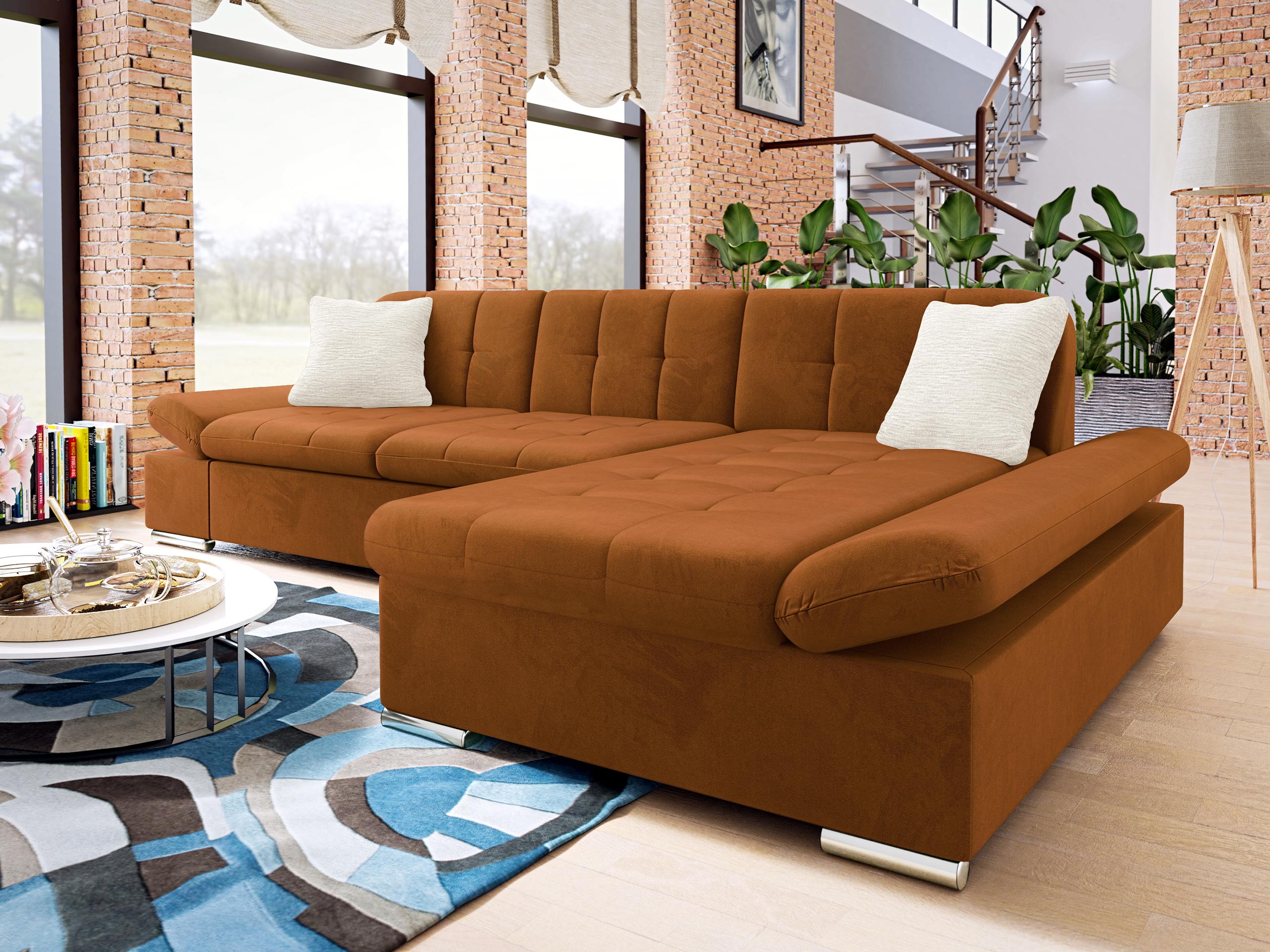 Hjørnesofa Comfivo Sanitas II (Piano 21 + Mokka 03)