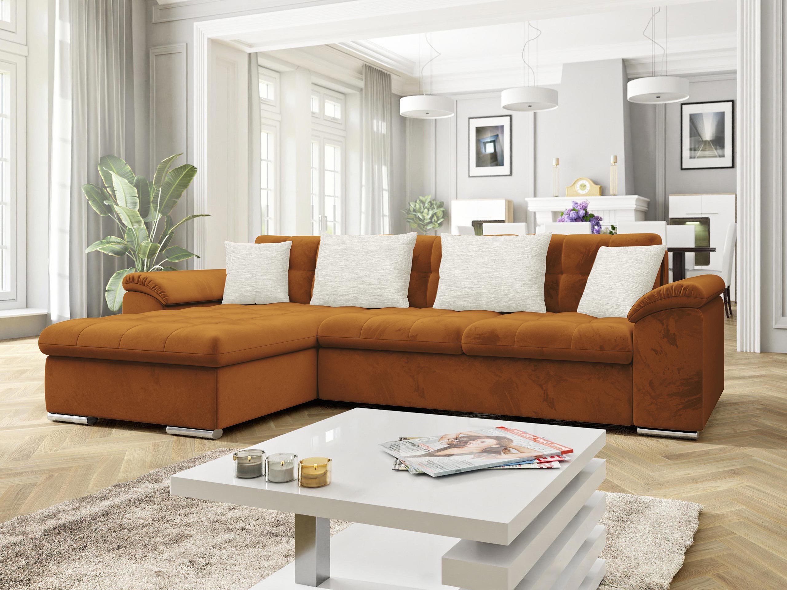 Hjørnesofa Comfivo Mica II (Piano 21 + Mokka 03)