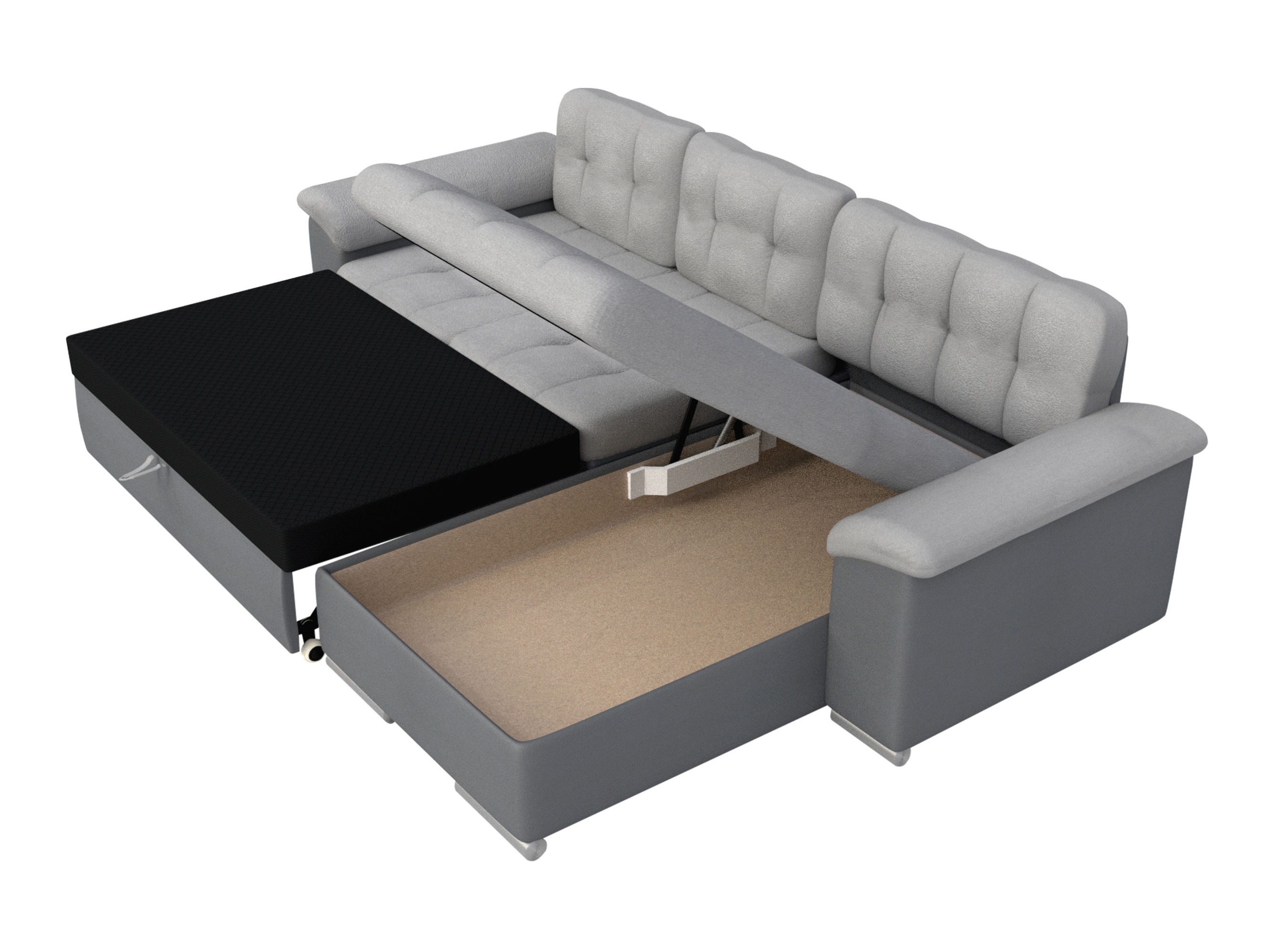 Hjørnesofa Comfivo Mica II (Piano 21 + Mokka 03)