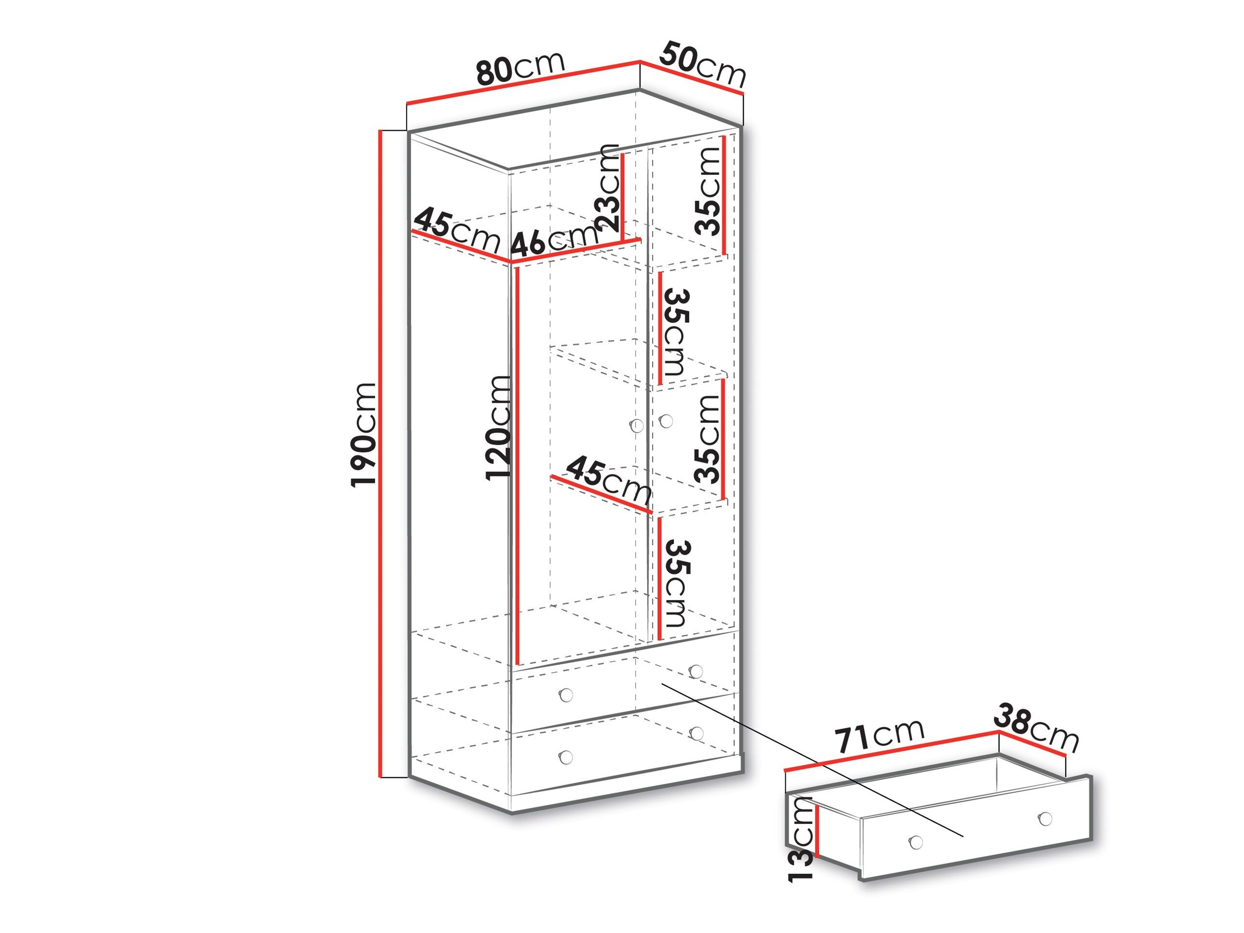 Garderobeskab Tesmonu 102