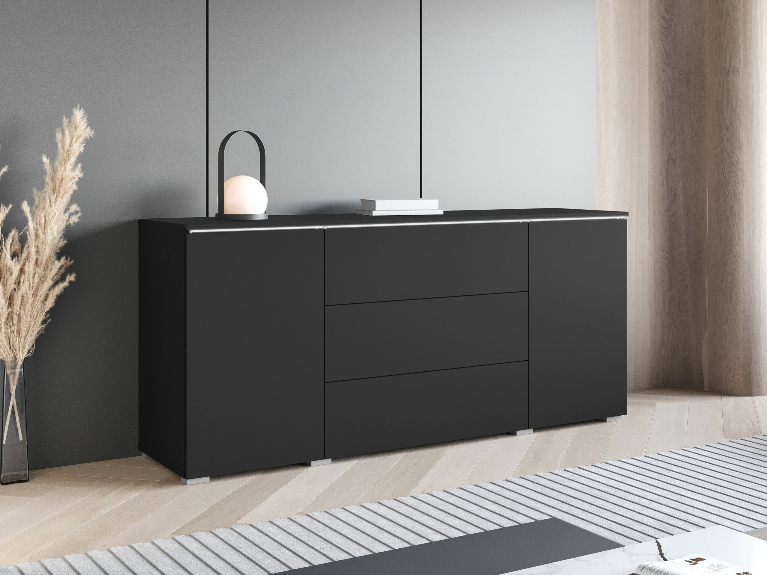 Kommode Mirfivo 102 (Grafit)