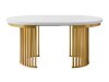 Bord Racine 145 (Hvid + Gylden)