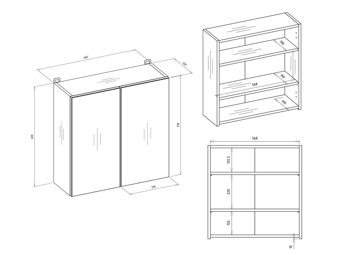 Spejlskab til badeværelset Balelbo 101 (Artisan eg)