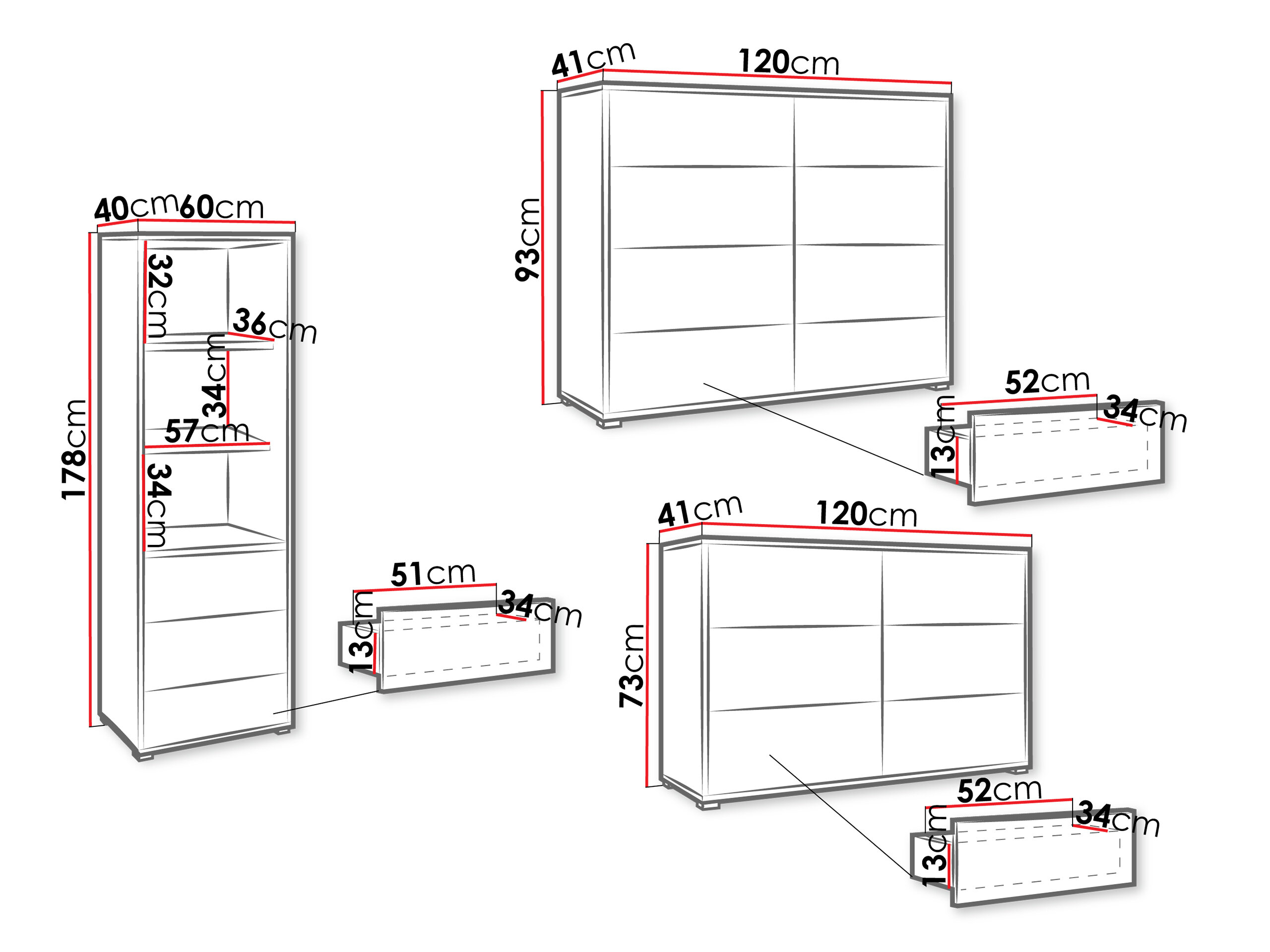 Stuemøbelsæt Comfivo Fersoe 107 (Egetræ)