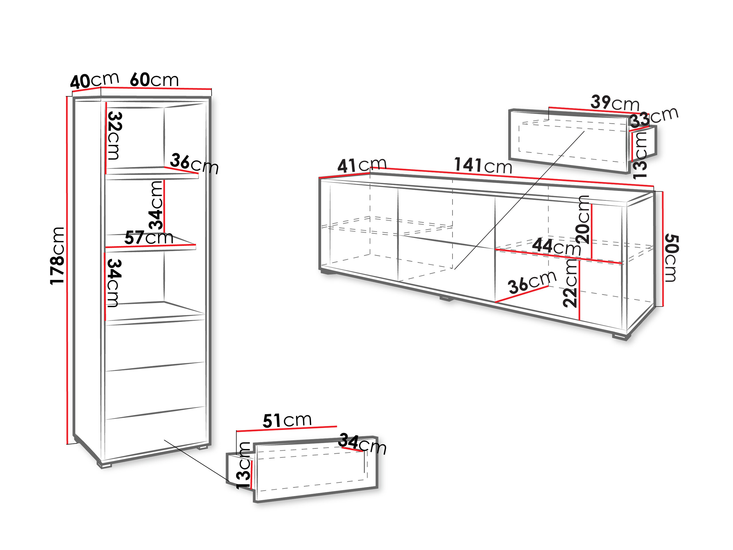 Stuemøbelsæt Comfivo Fersoe 111 (Hvid)