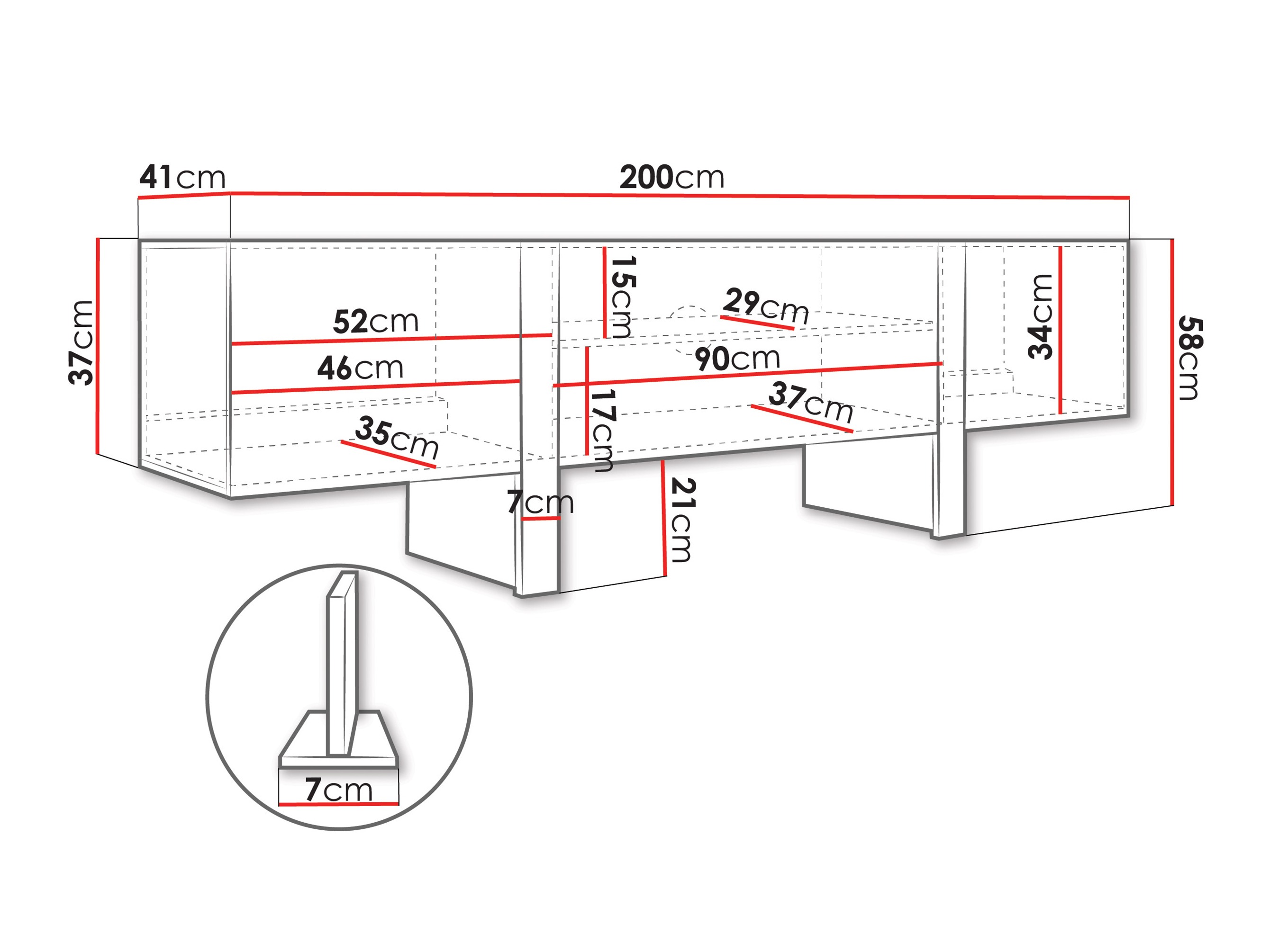 TV-bord Vocio