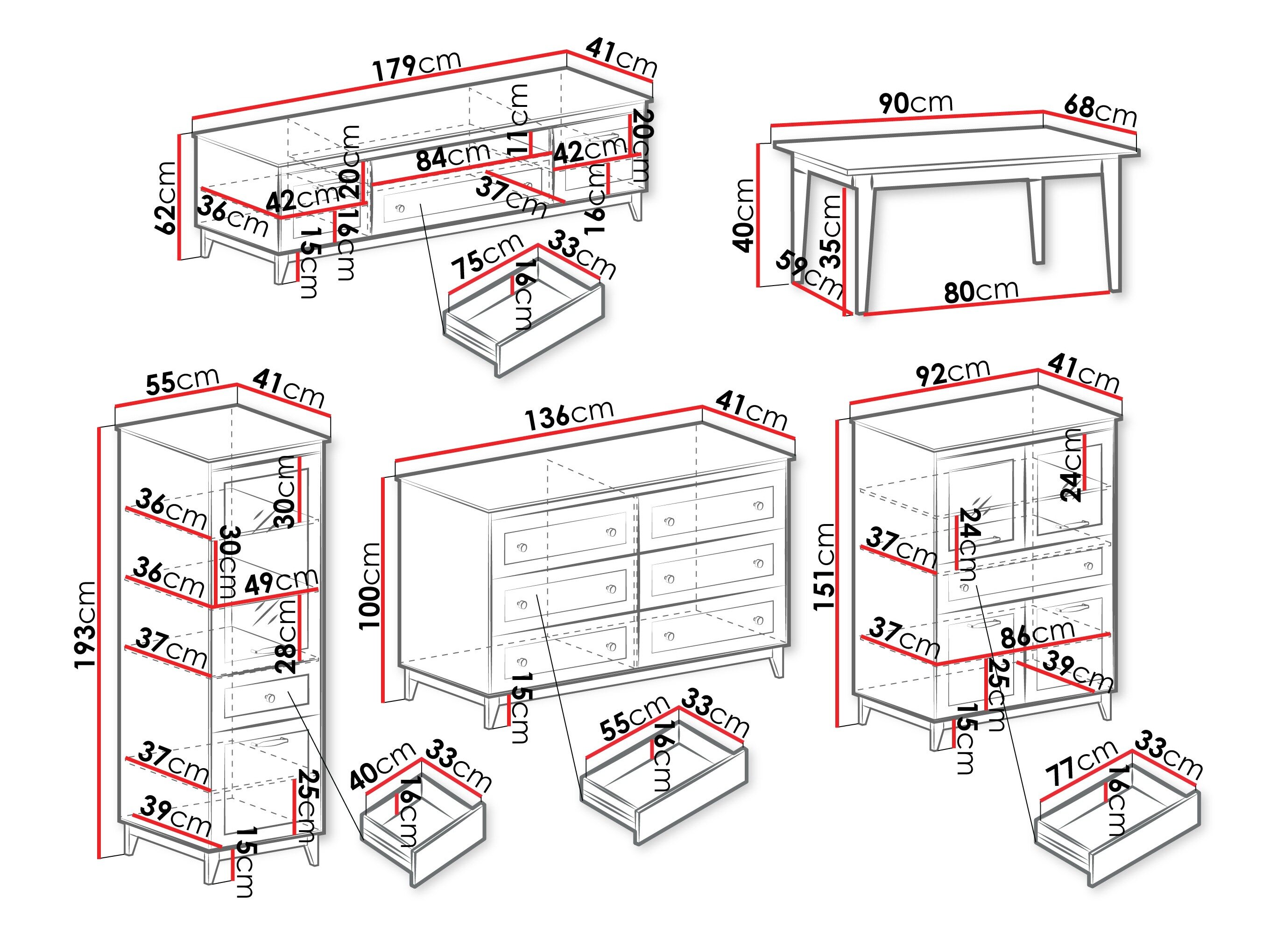 Stuemøbelsæt Sonfera 112
