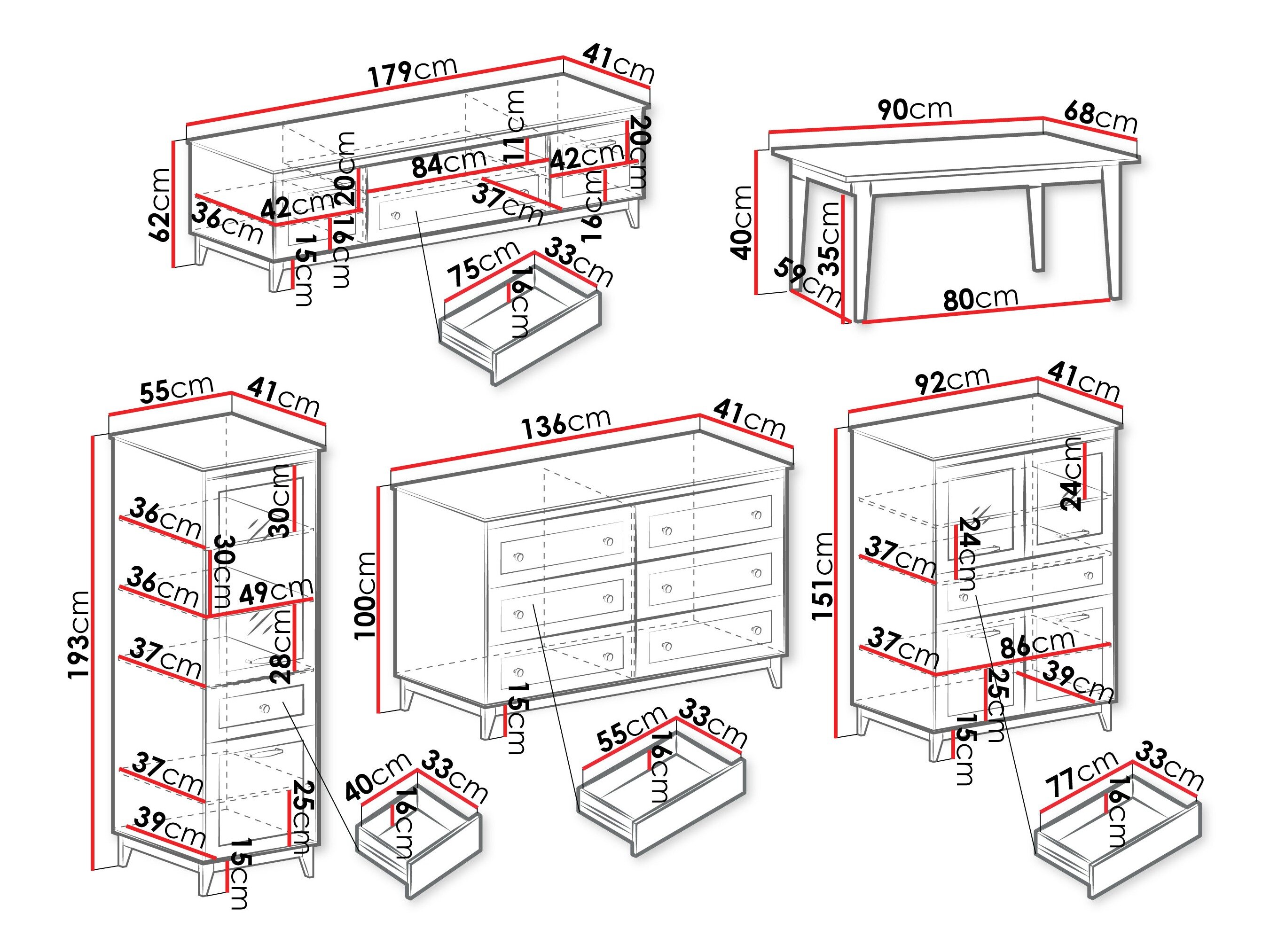 Stuemøbelsæt Sonfera 112