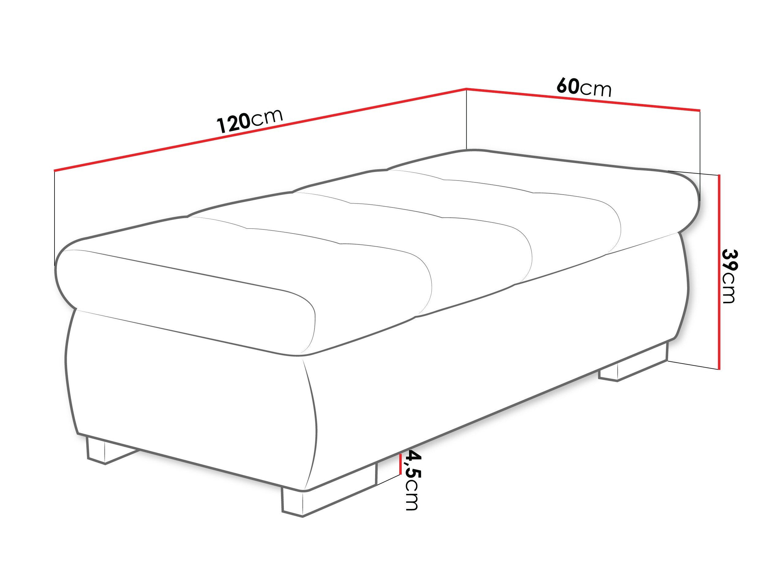 Polstret bænk Comfivo 123 (Nazar 225.02)