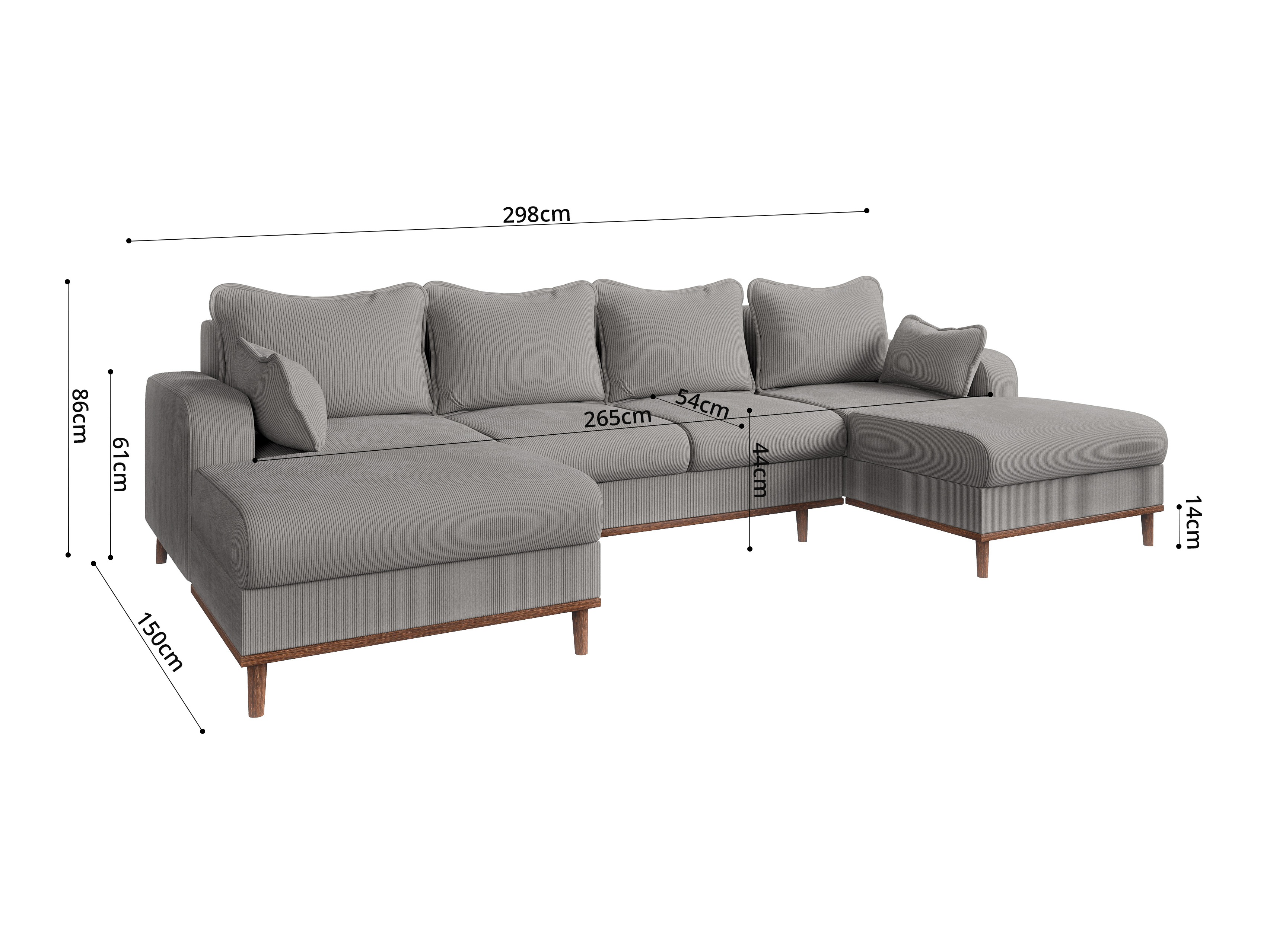 Hjørnesofa Rocklin 131 (Fjord 08)